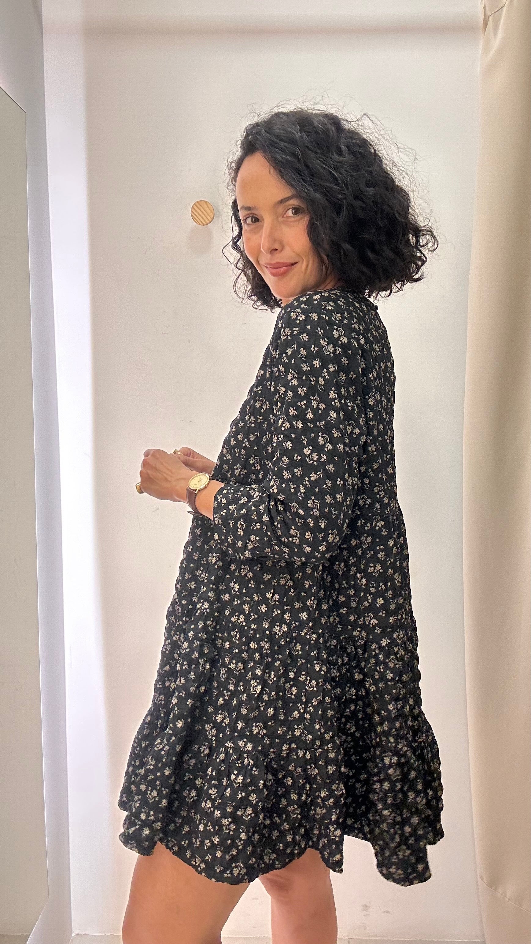 Vestido Estampa Floral Zara