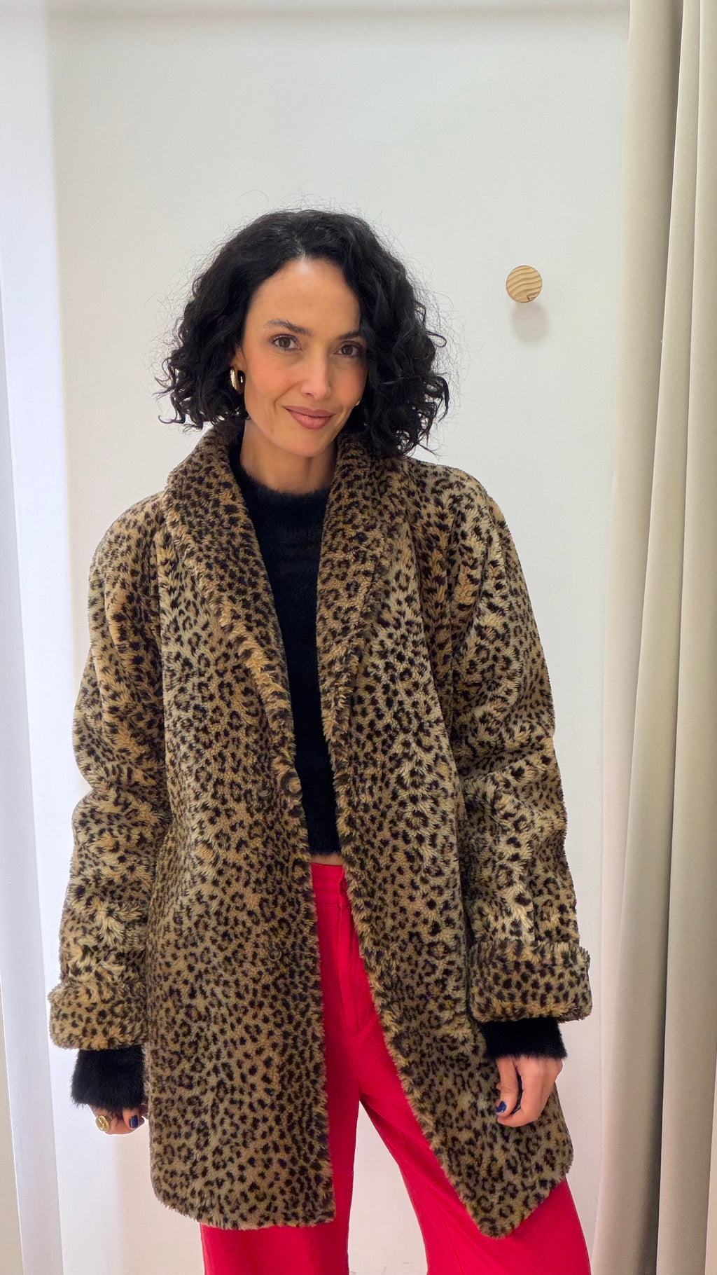 Casaco pelos animal print