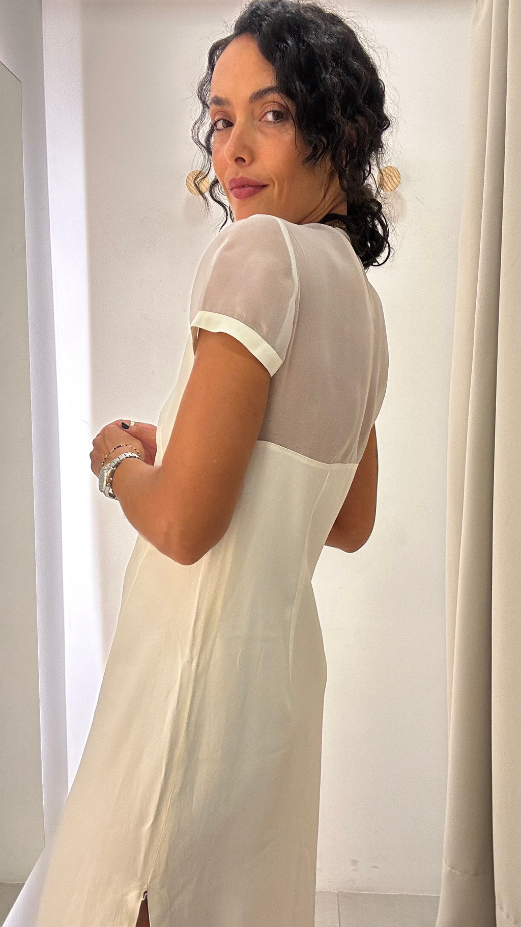 Vestido Branco Decote V