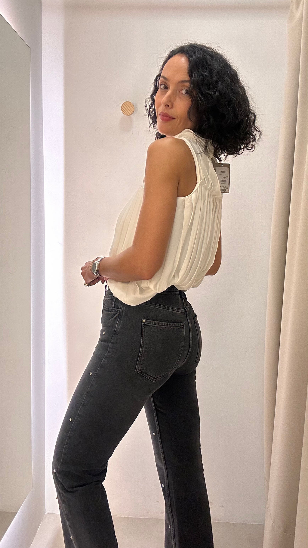 Calça Jeans Zara com strass