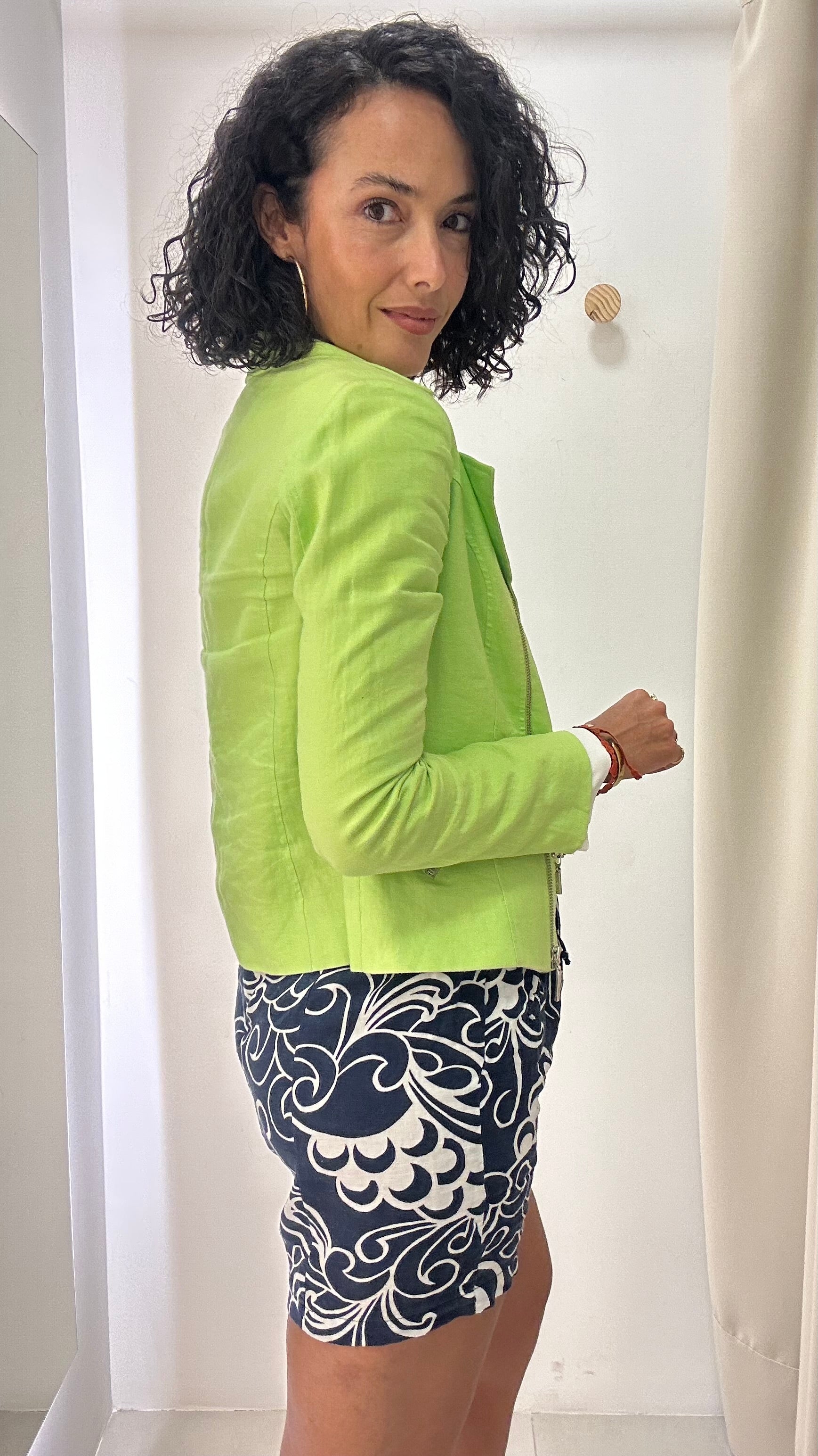 Jaqueta Verde de Linho Ayres