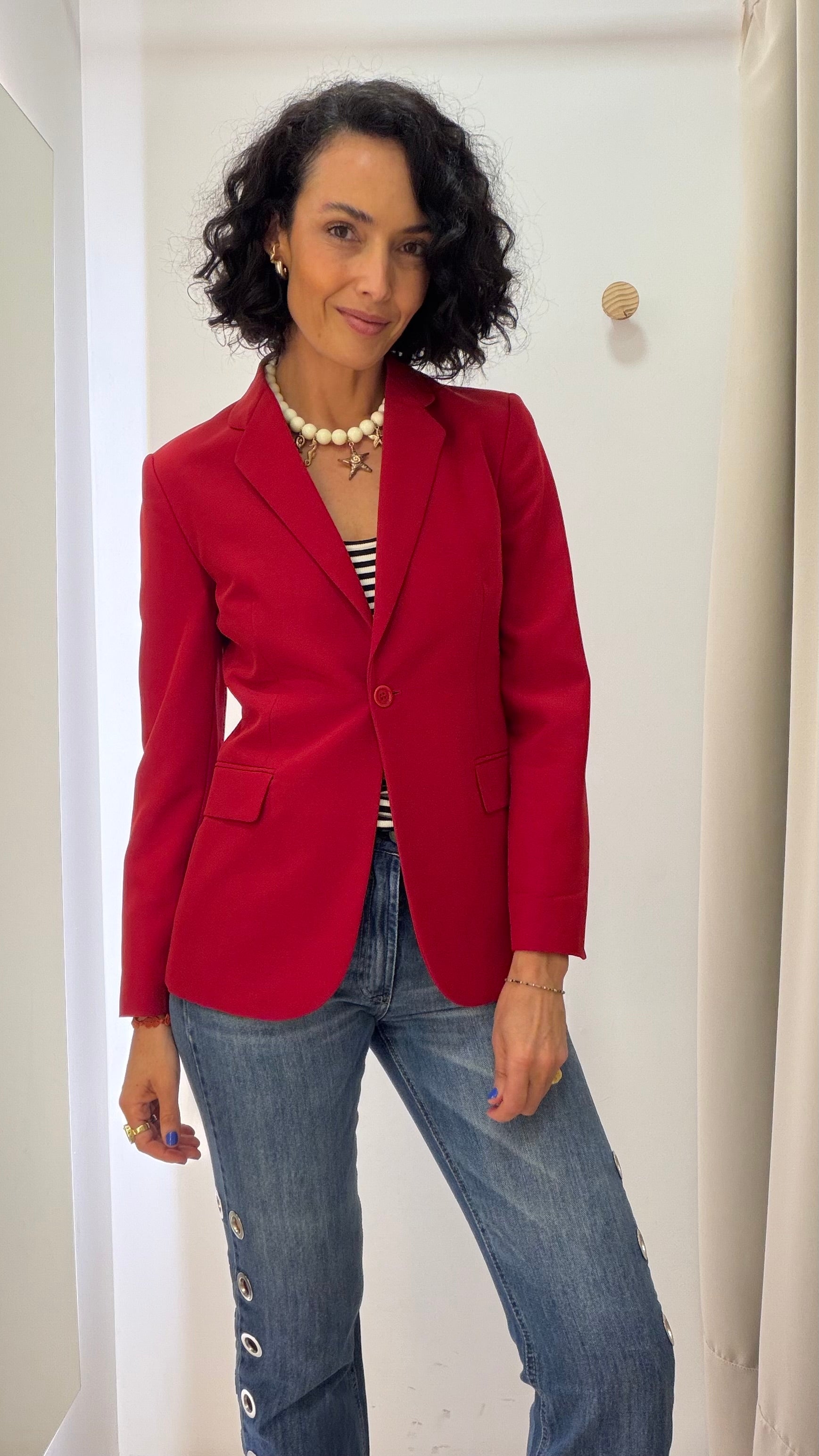 Blazer Vermelho Mary Zaide