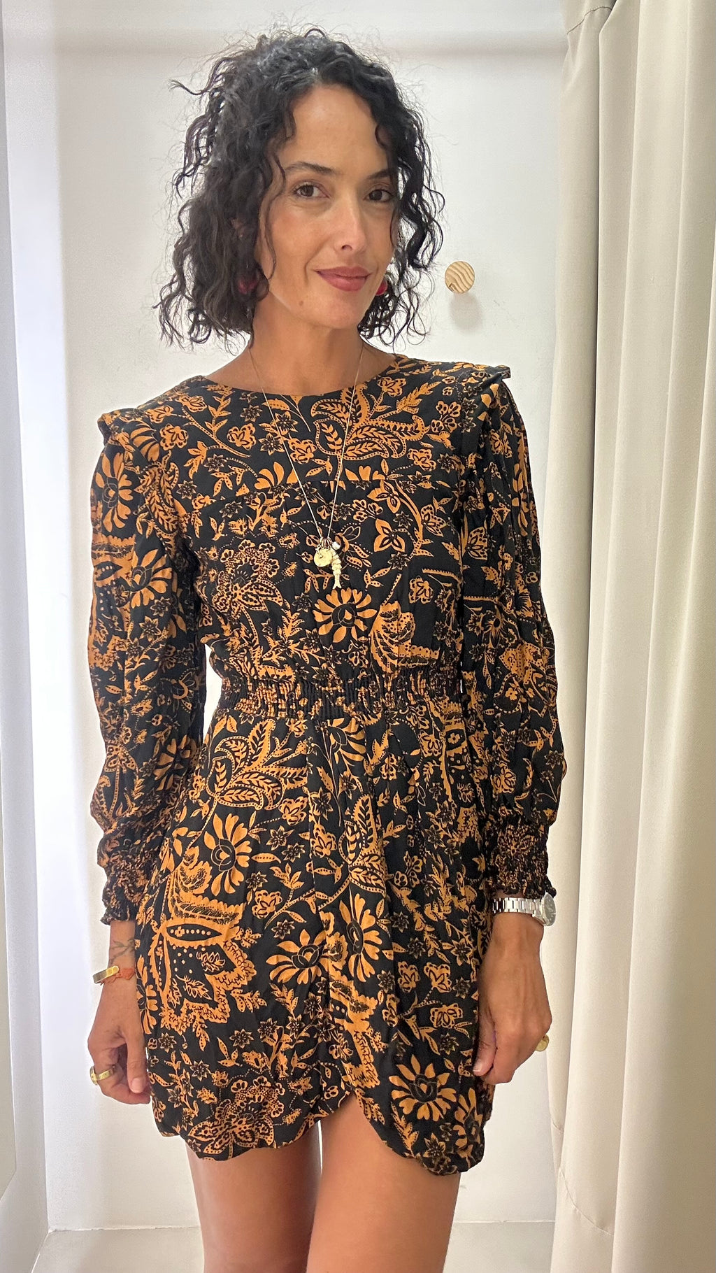 Vestido Estampa Floral Zara
