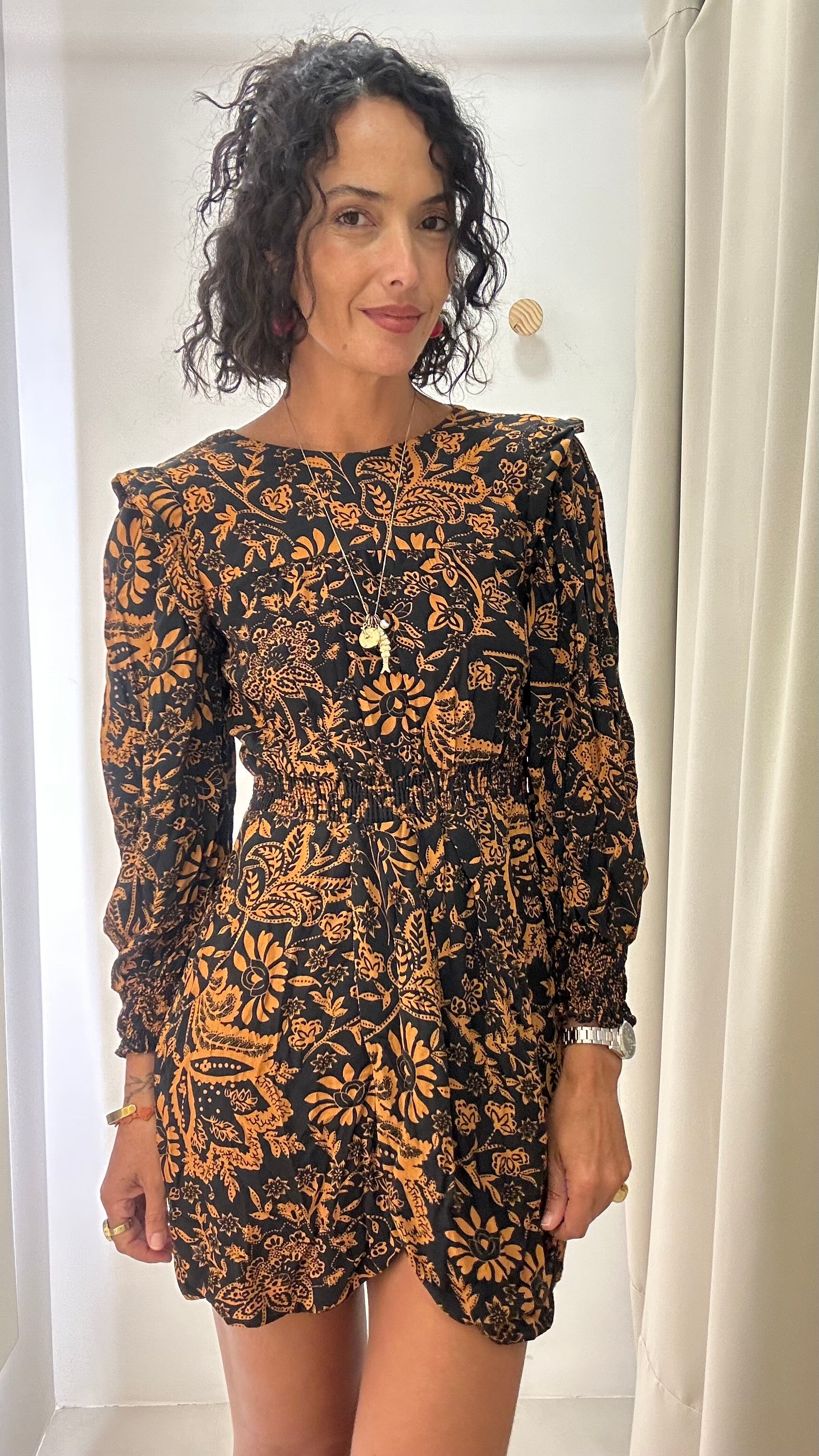 Vestido Estampa Floral Zara