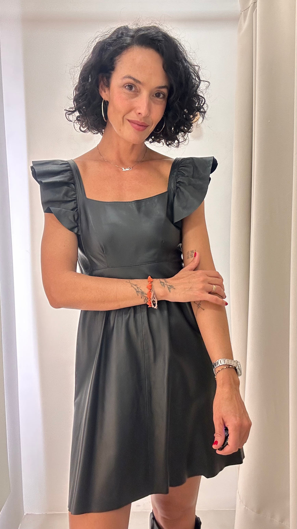 Vestido Preto Couro Chiara Concept