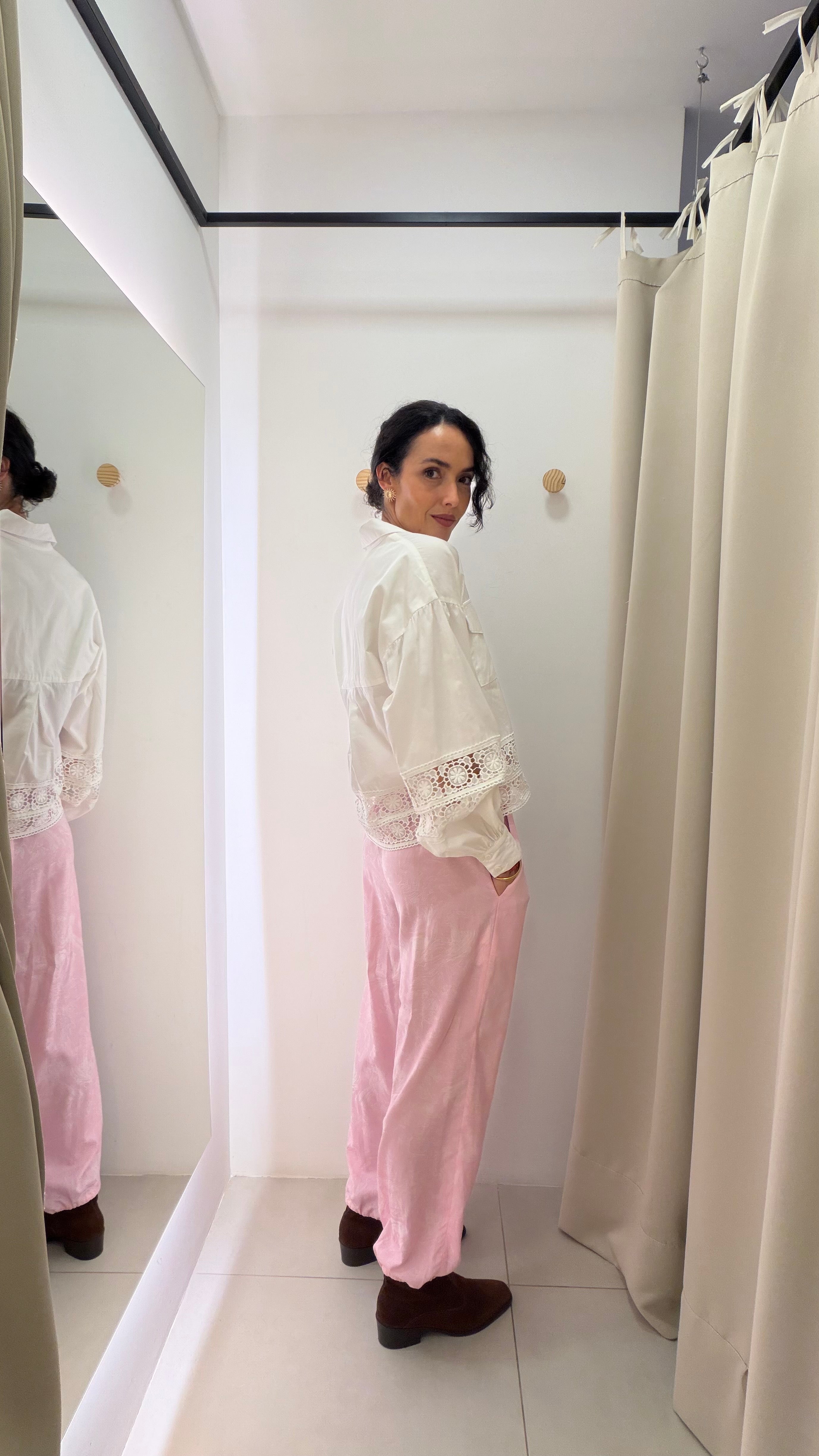 Calça Rosa Nati Vozza