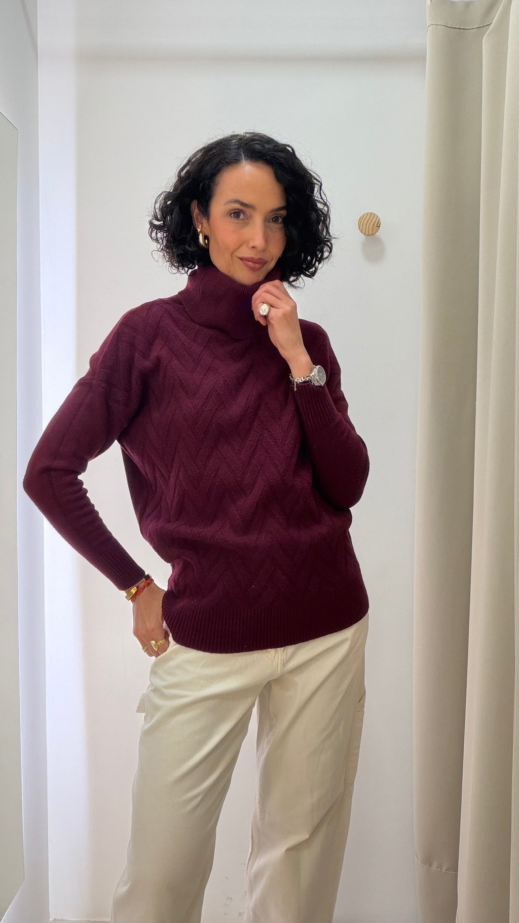 Tricot Bordô