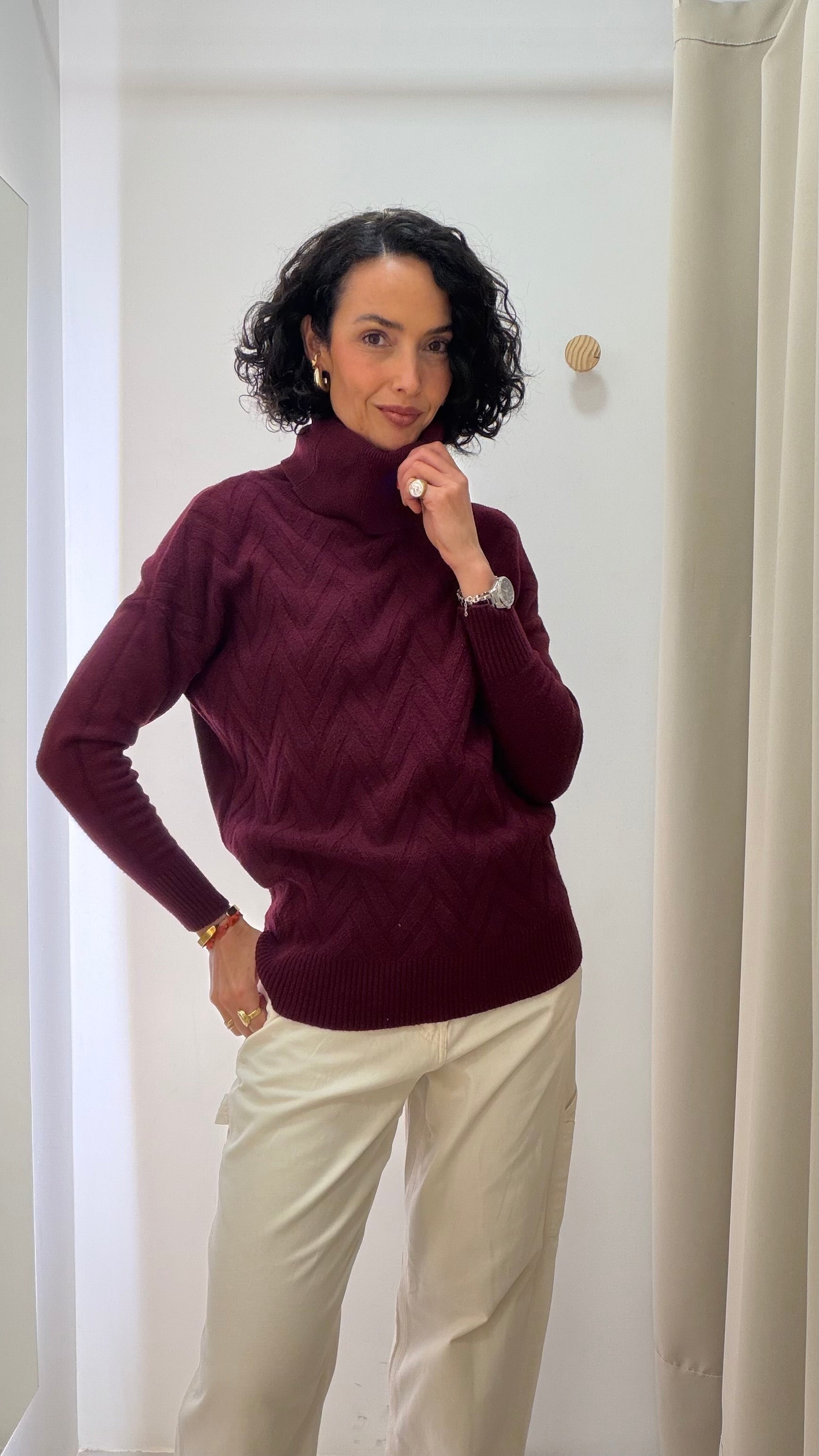 Tricot Bordô