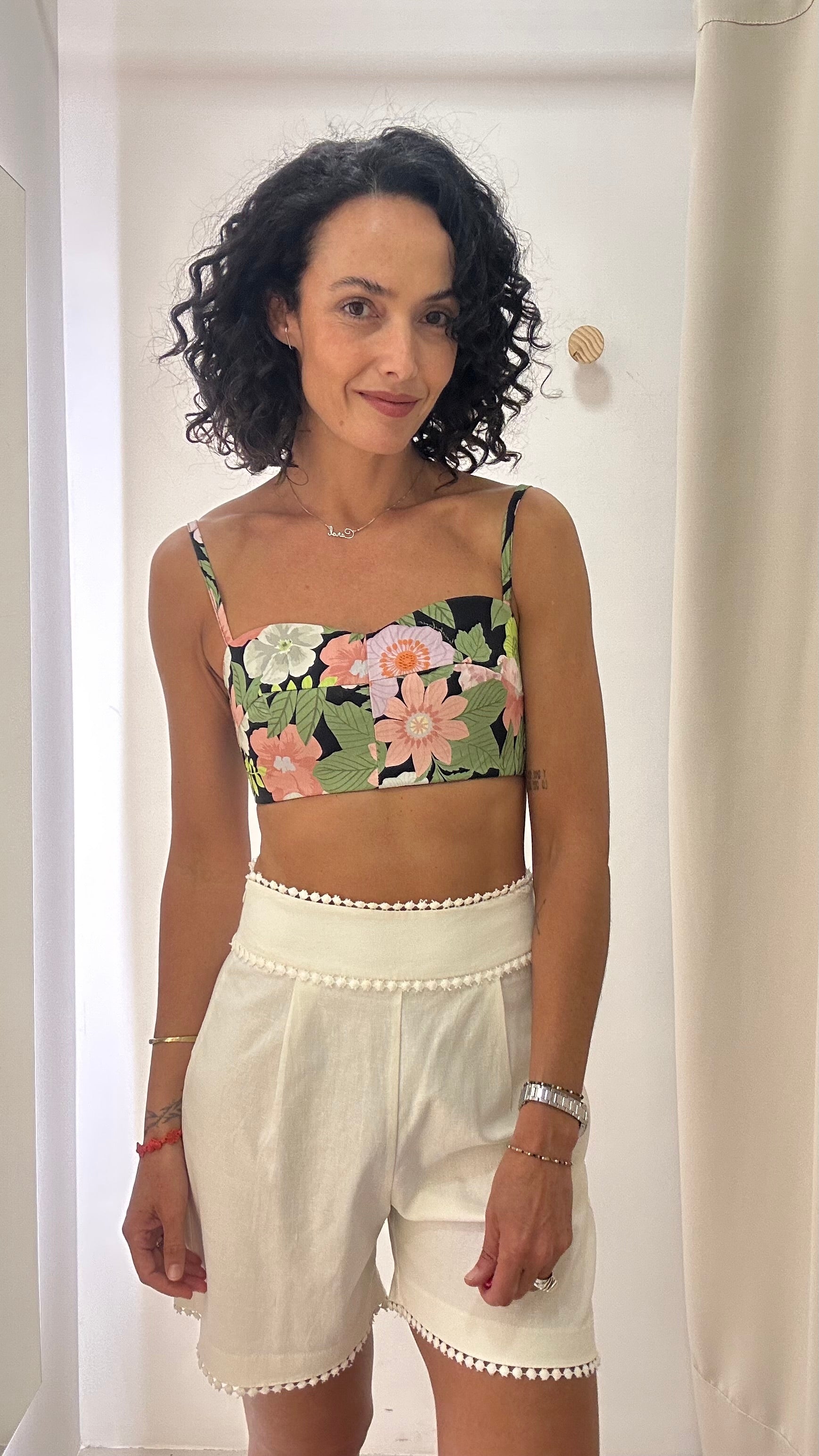 Cropped Estampa Floral