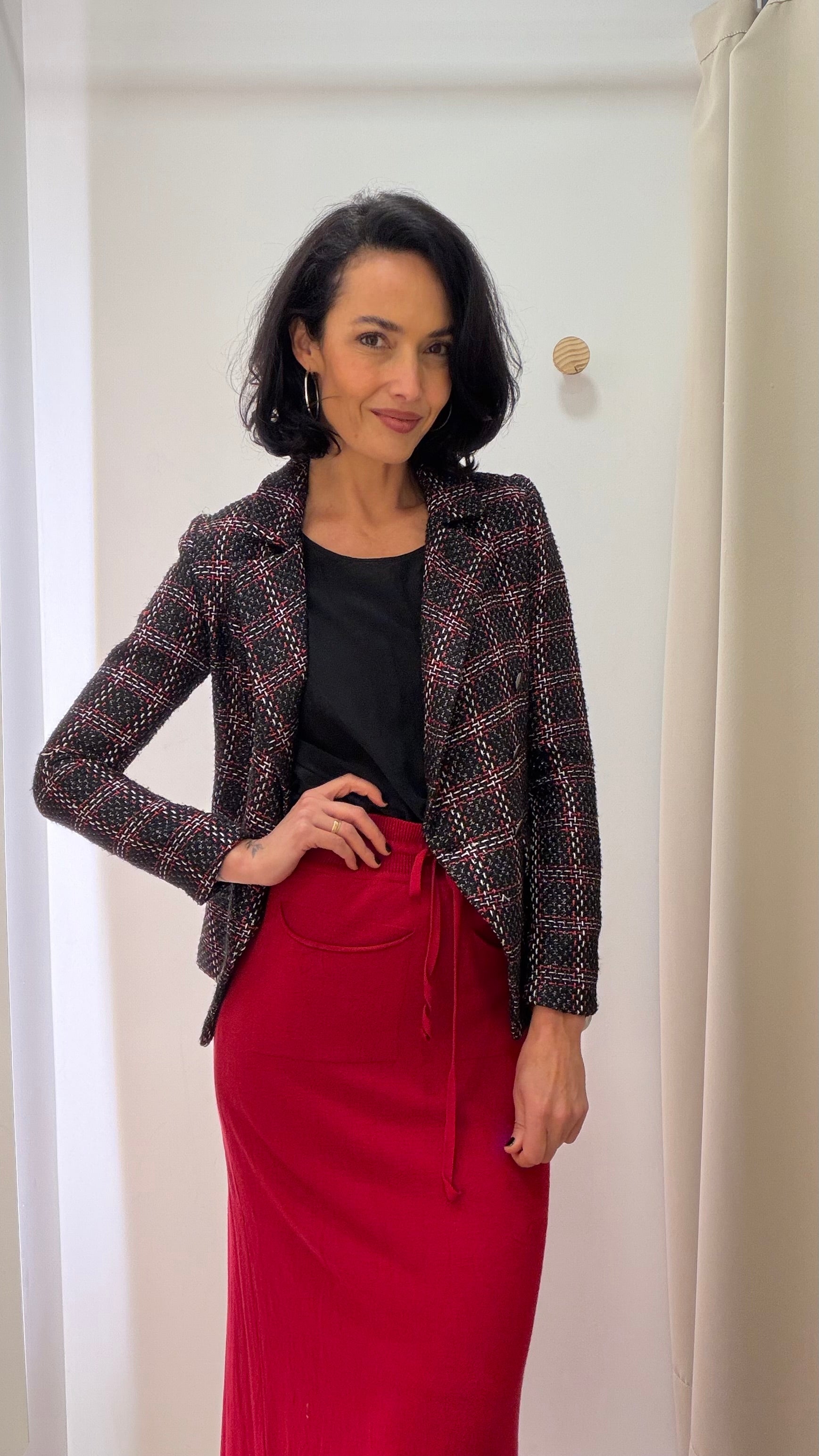 Blazer Tweed Xadrez