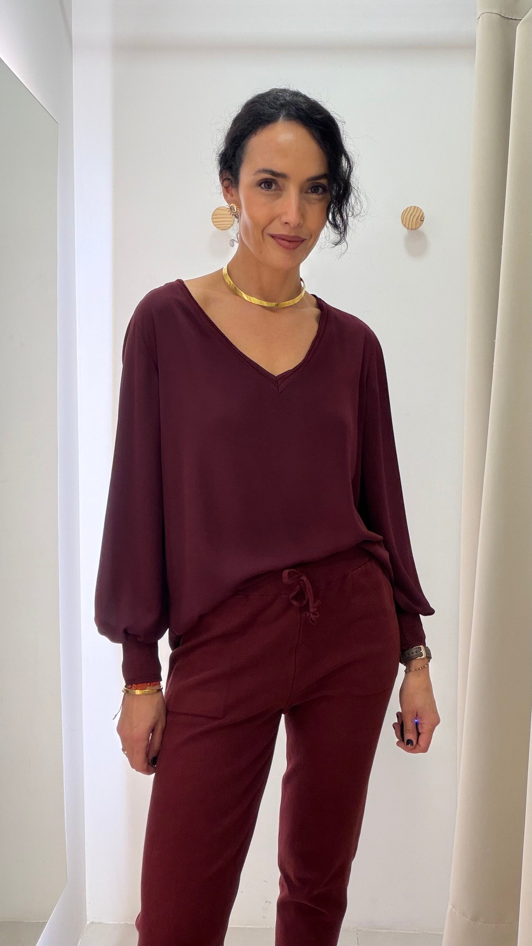 Blusa Bordô Brooksfield