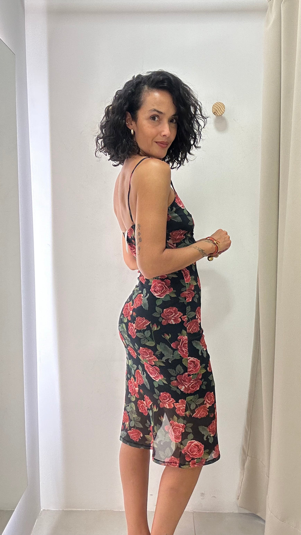 Vestido Estampa Rosas Luisa Meirelles
