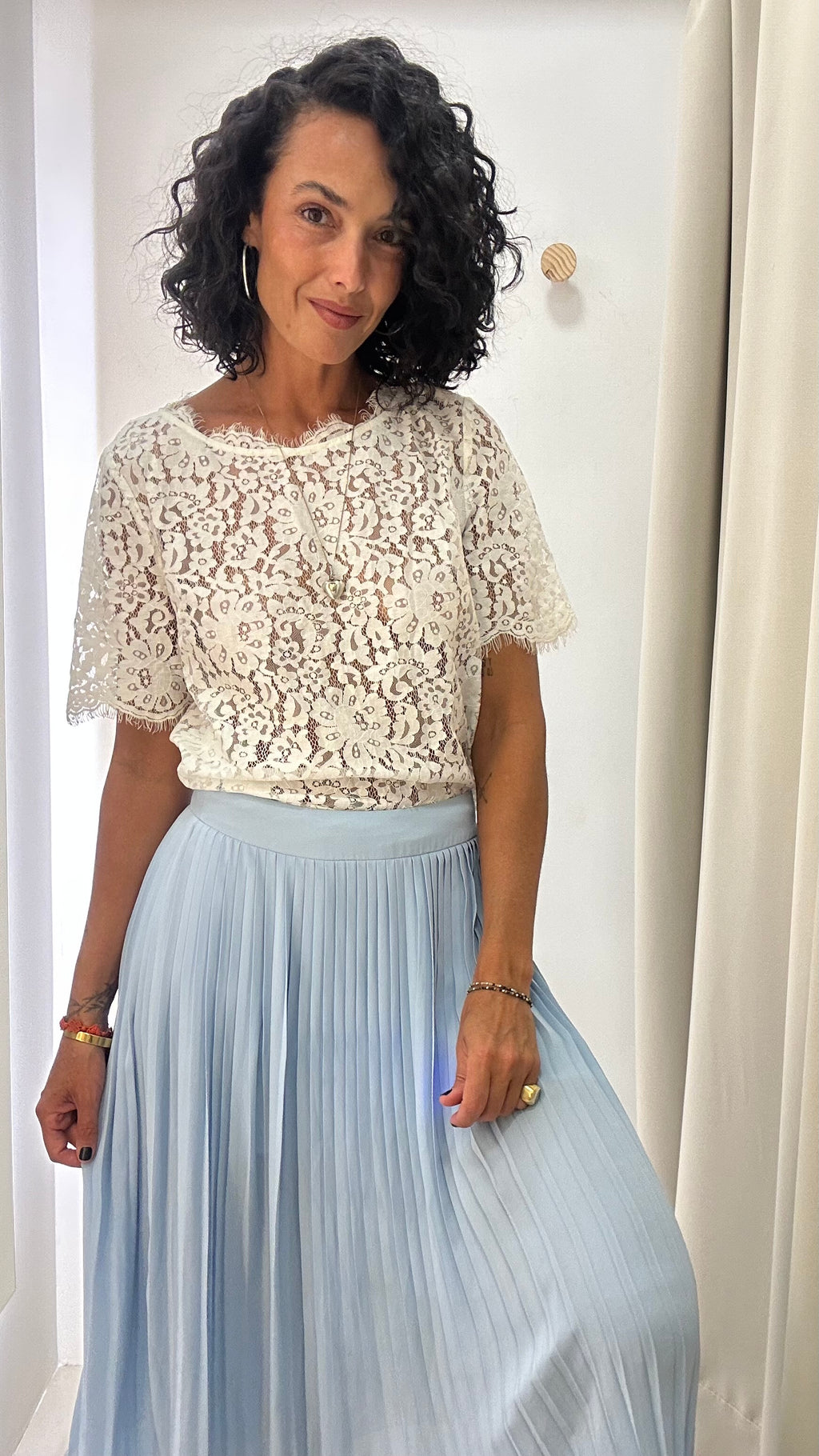 Blusa Branca Renda