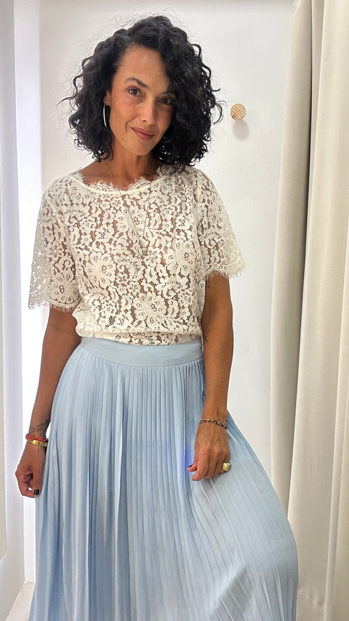 Blusa Branca Renda