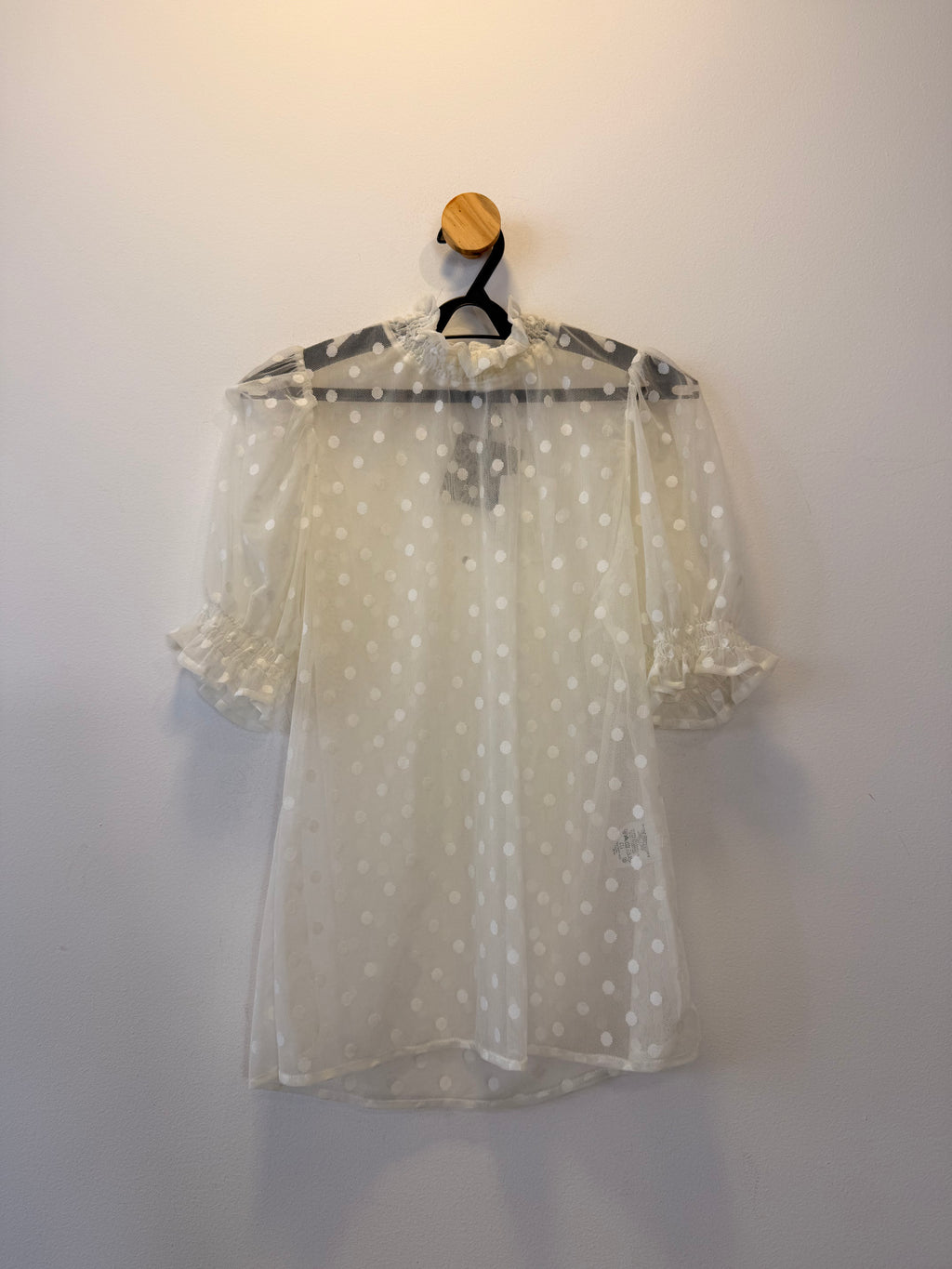 Blusa Transpartente Poá
