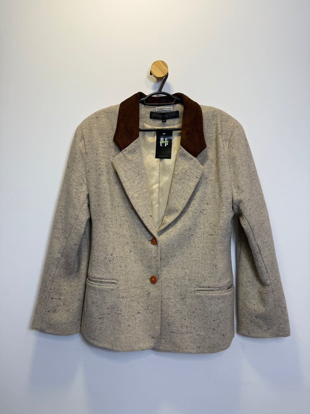 Blazer de Linho e Couro