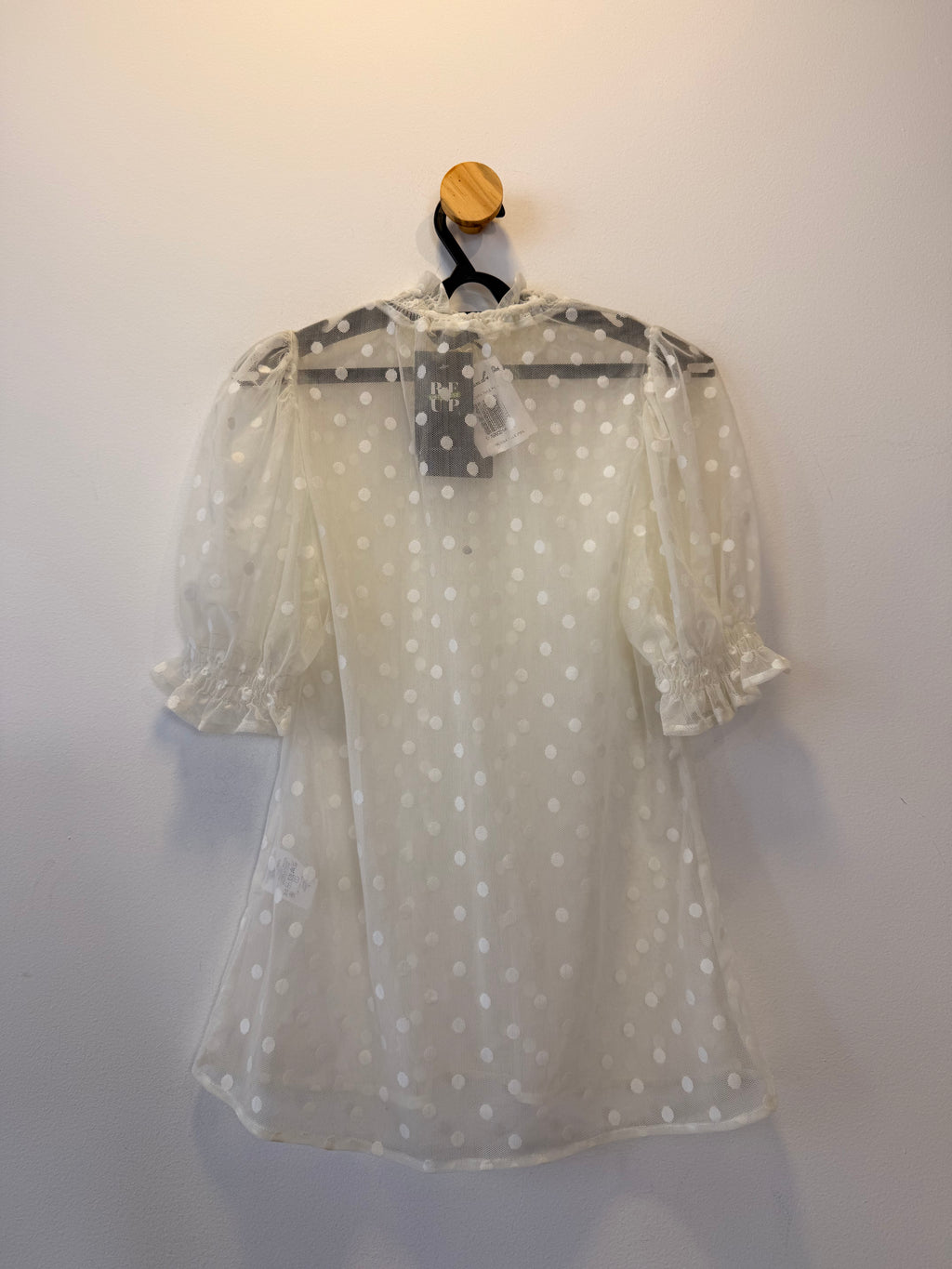 Blusa Transpartente Poá