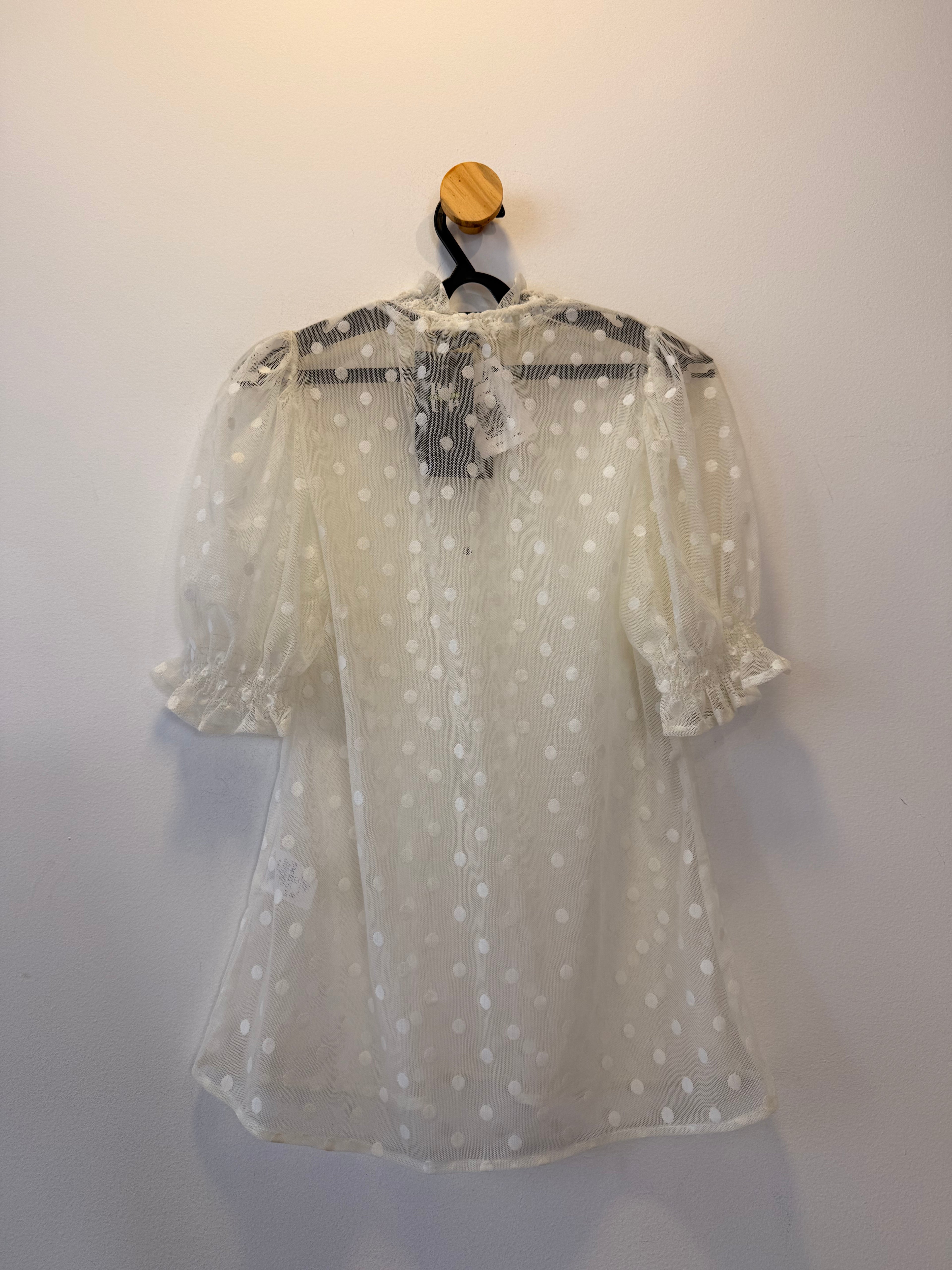 Blusa Transpartente Poá