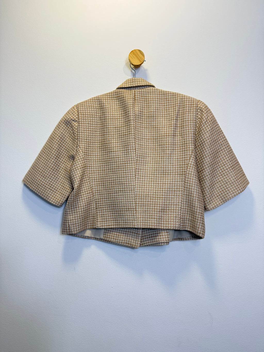 Casaqueto Cropped Pied Poule
