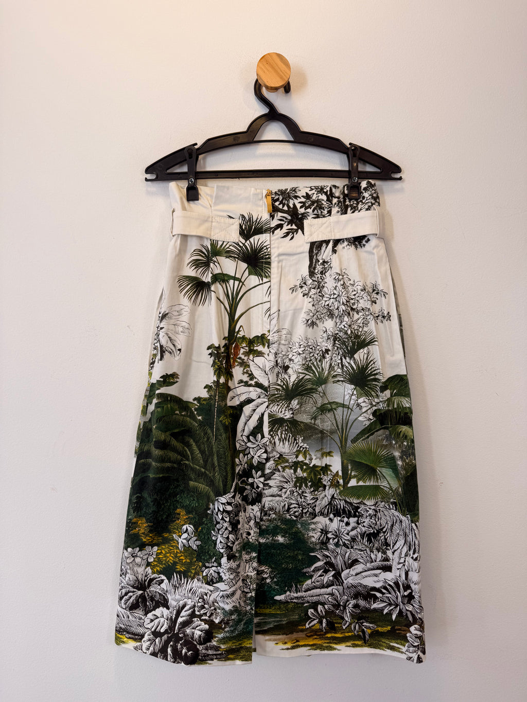 Saia Branca com Estampa Alberta Ferretti