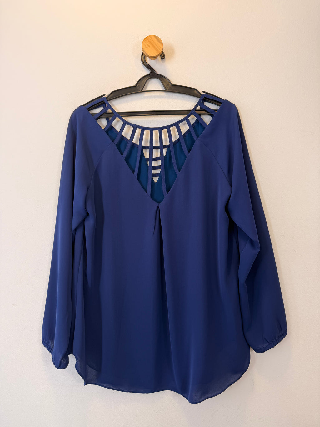 Blusa Manga Longa Azul Amissima