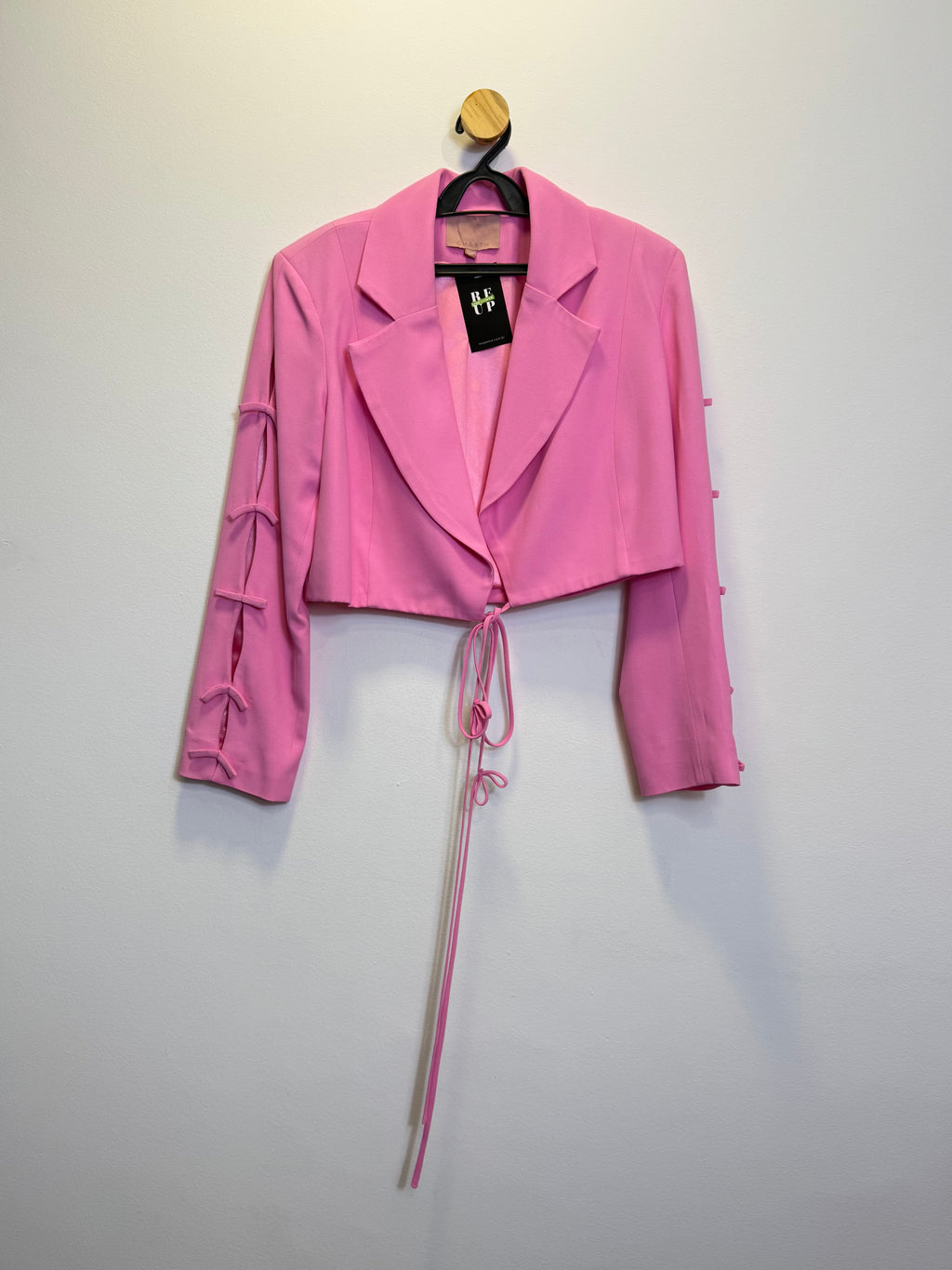 Cropped Blazer Rosa Chiclete