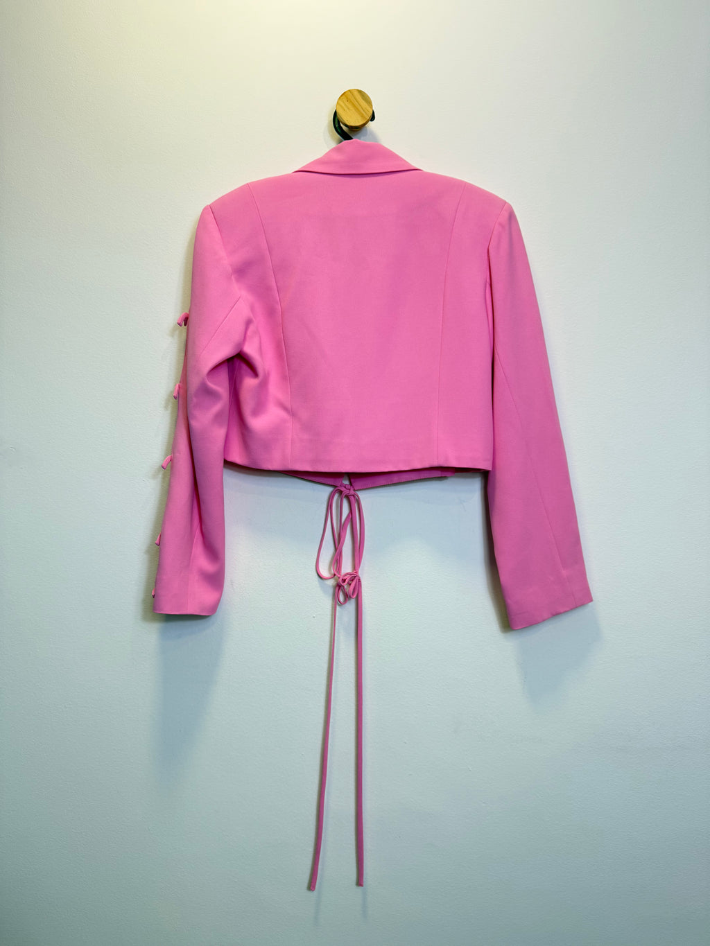 Cropped Blazer Rosa Chiclete