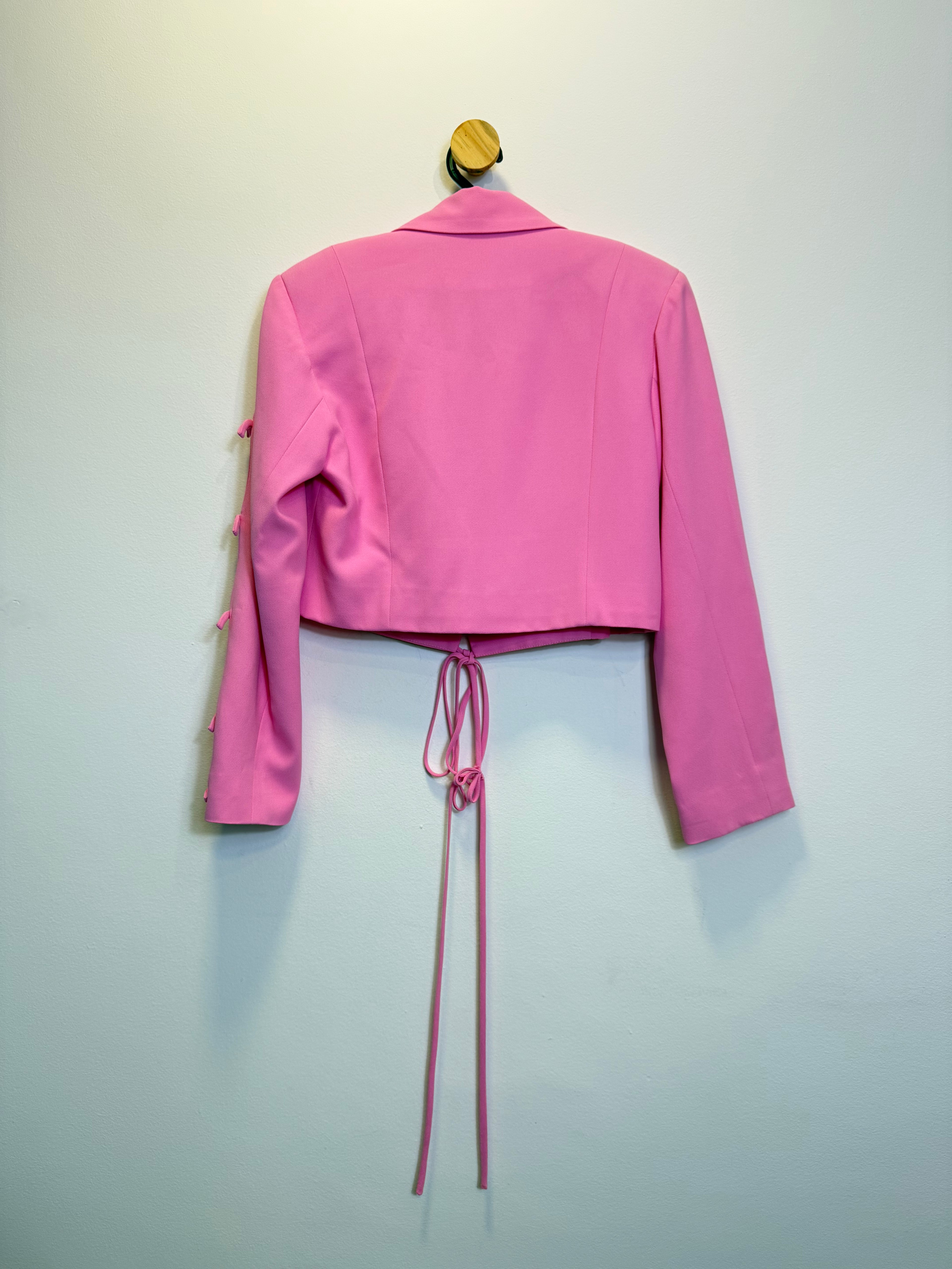 Cropped Blazer Rosa Chiclete