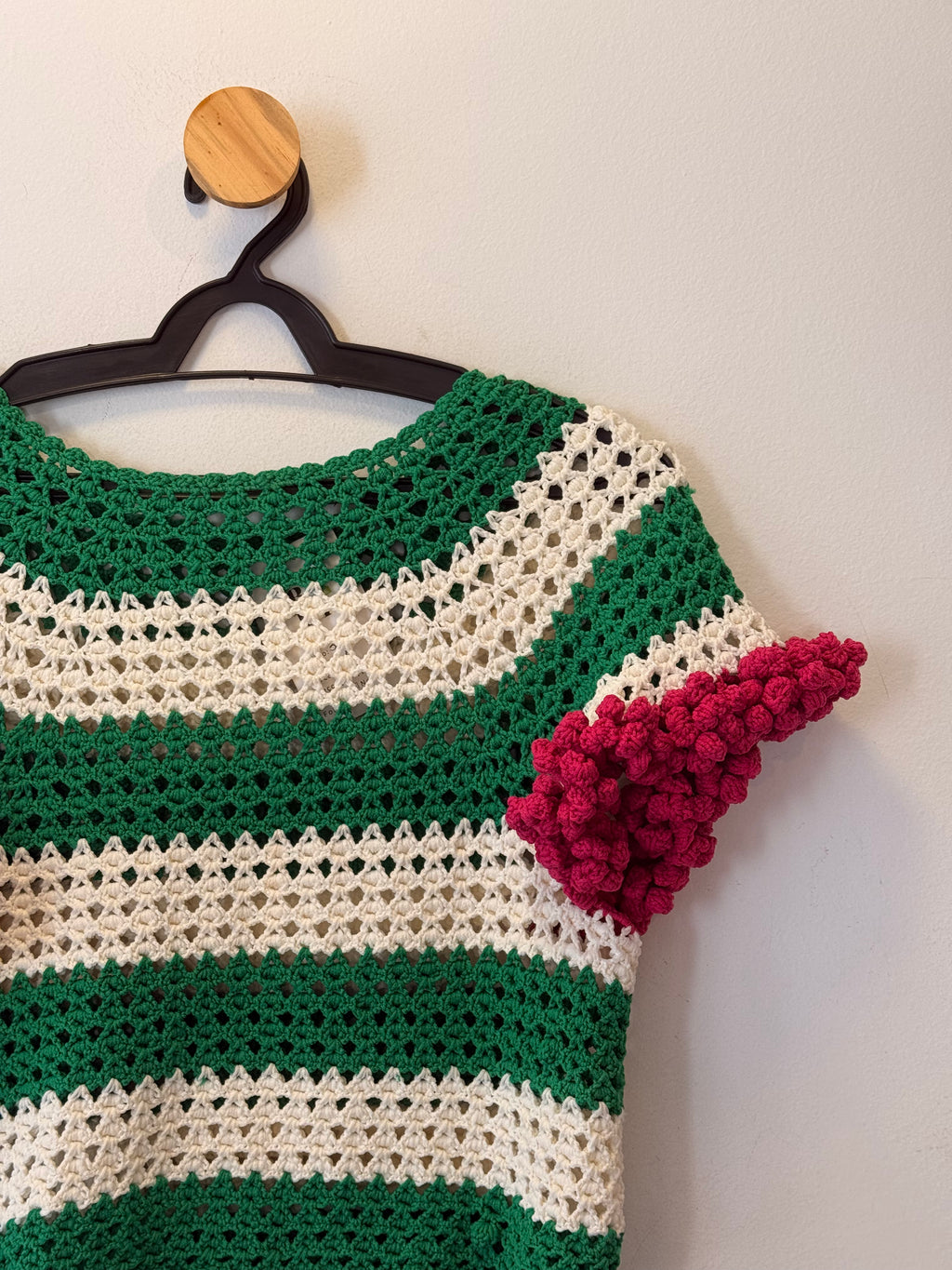 Blusa Crochet Listrada