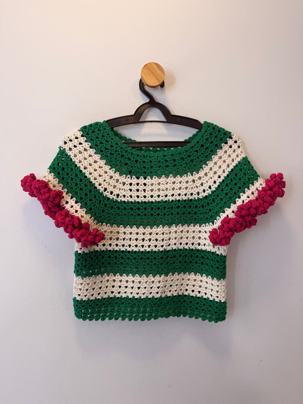 Blusa Crochet Listrada