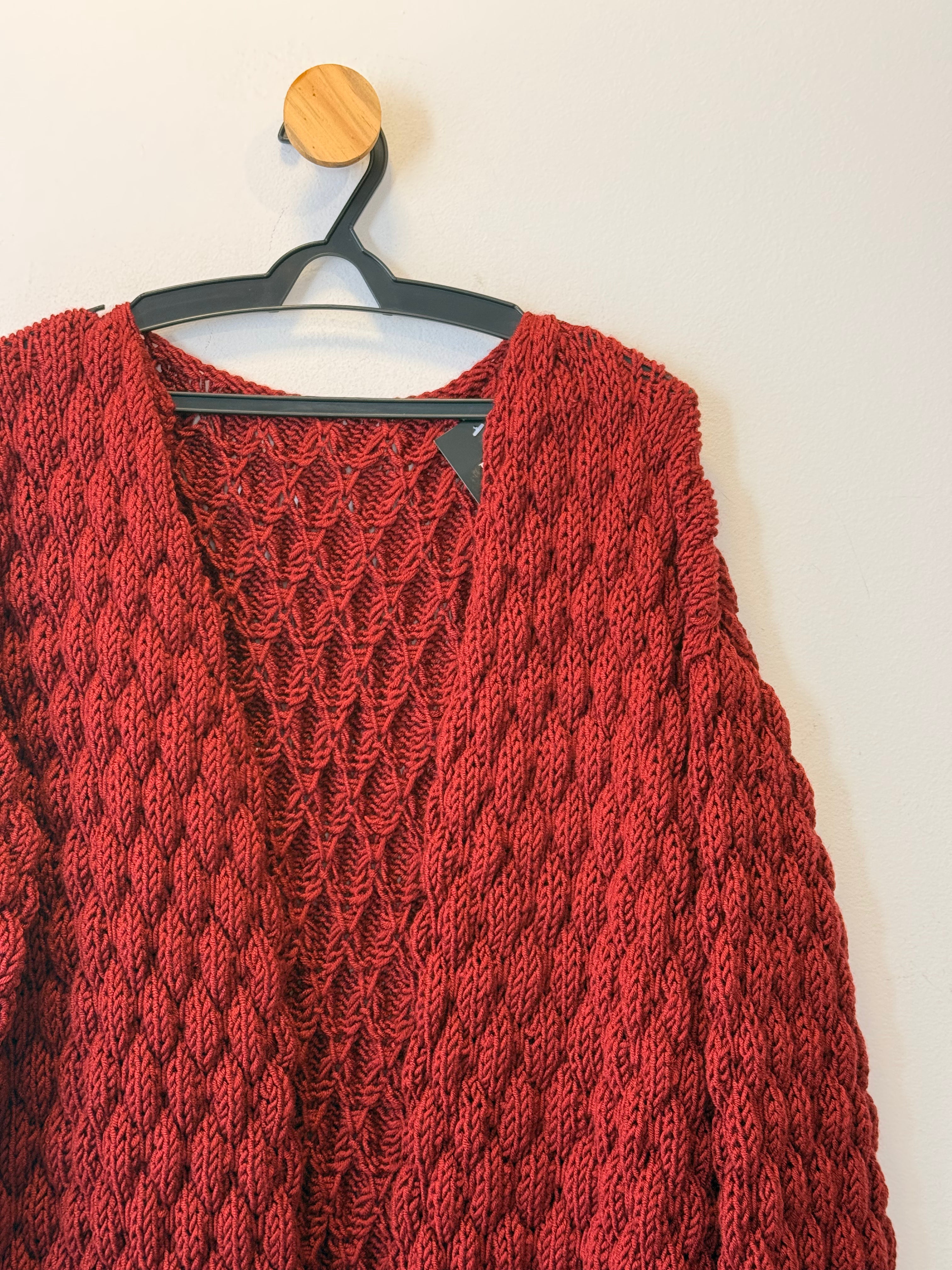 Casaco Tricot Vermelho