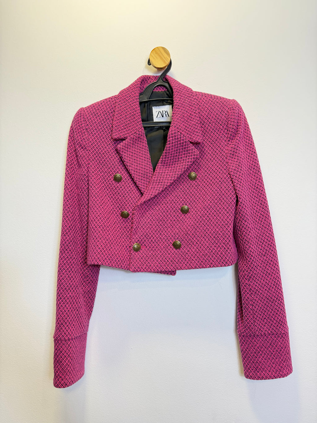 Blazer Xadrez Rosa