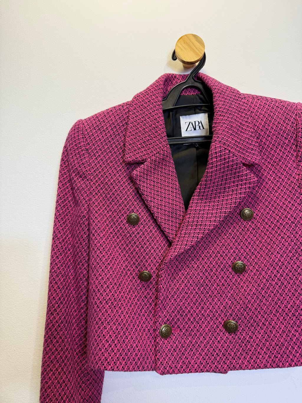 Blazer Xadrez Rosa
