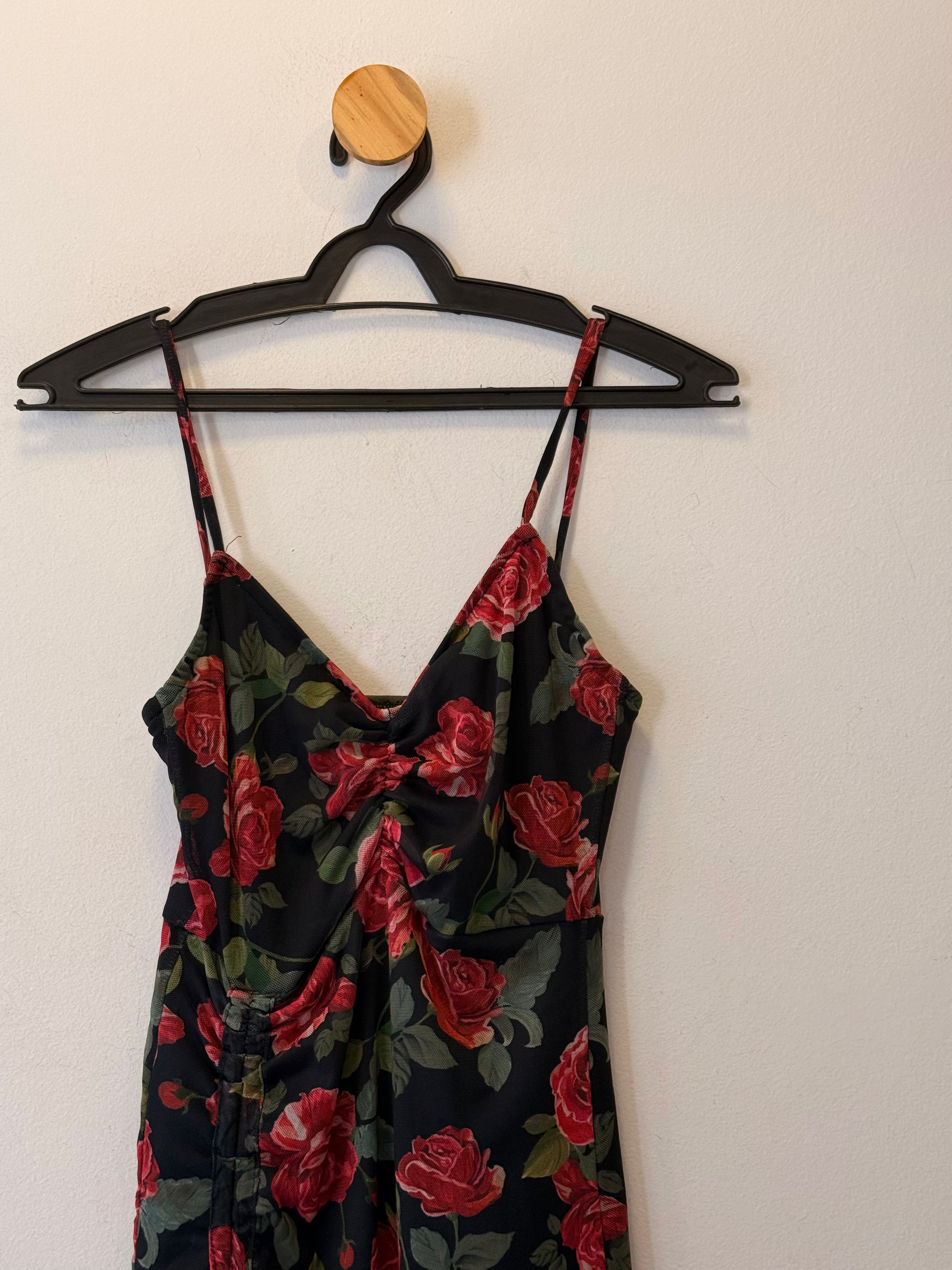 Vestido Estampa Rosas Luisa Meirelles