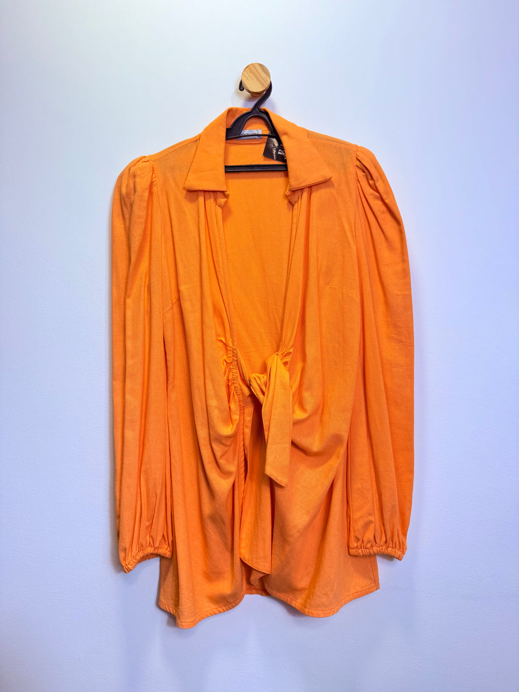 Cardigan Amarração Laranja