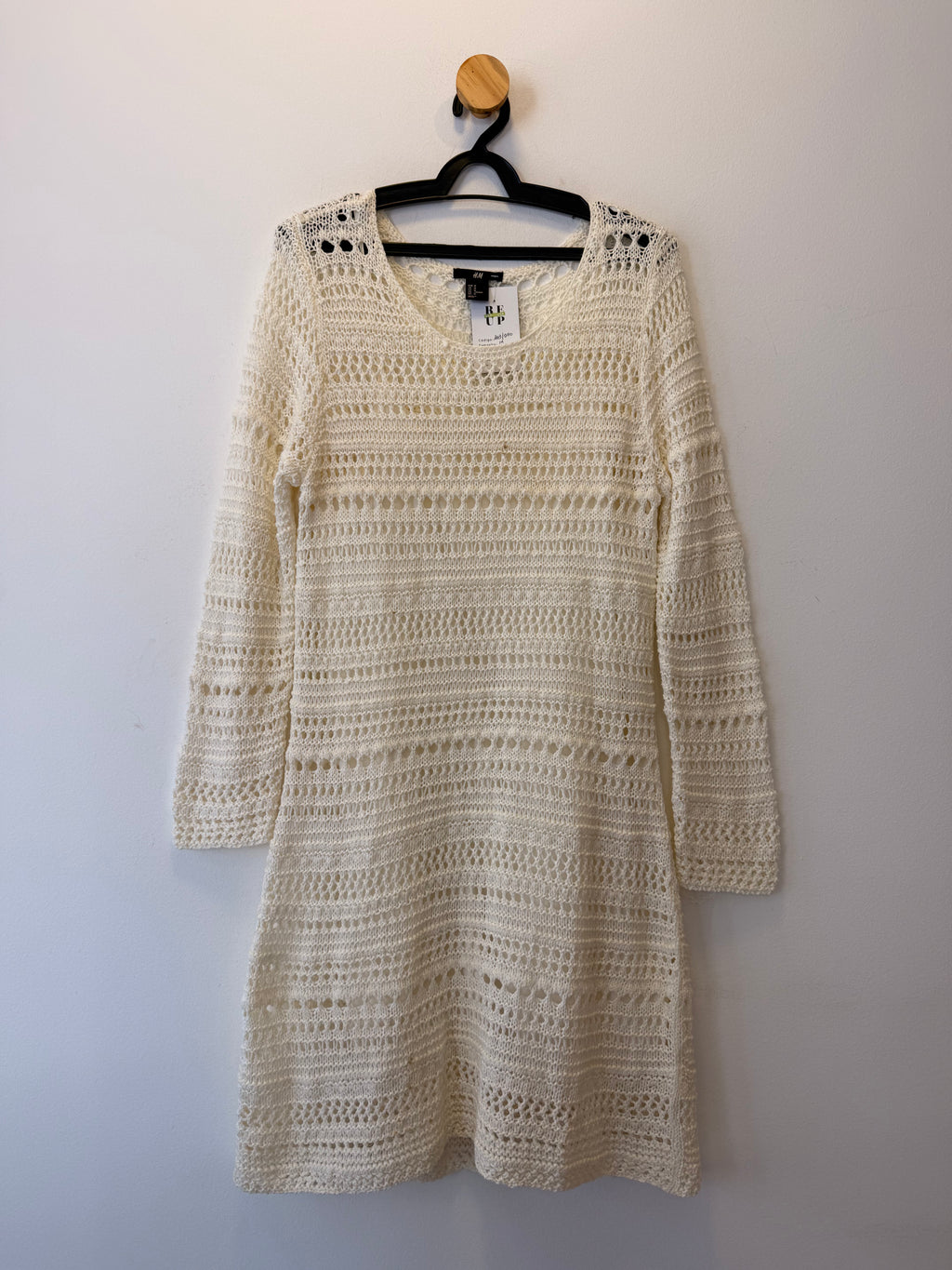 Vestido Off White H&M