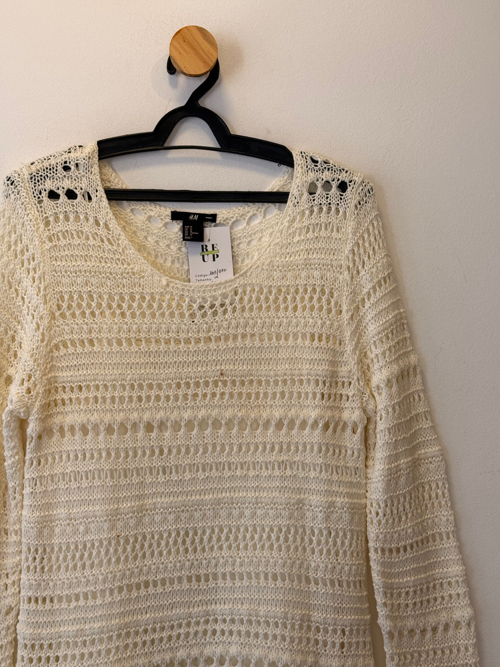 Vestido Off White H&M