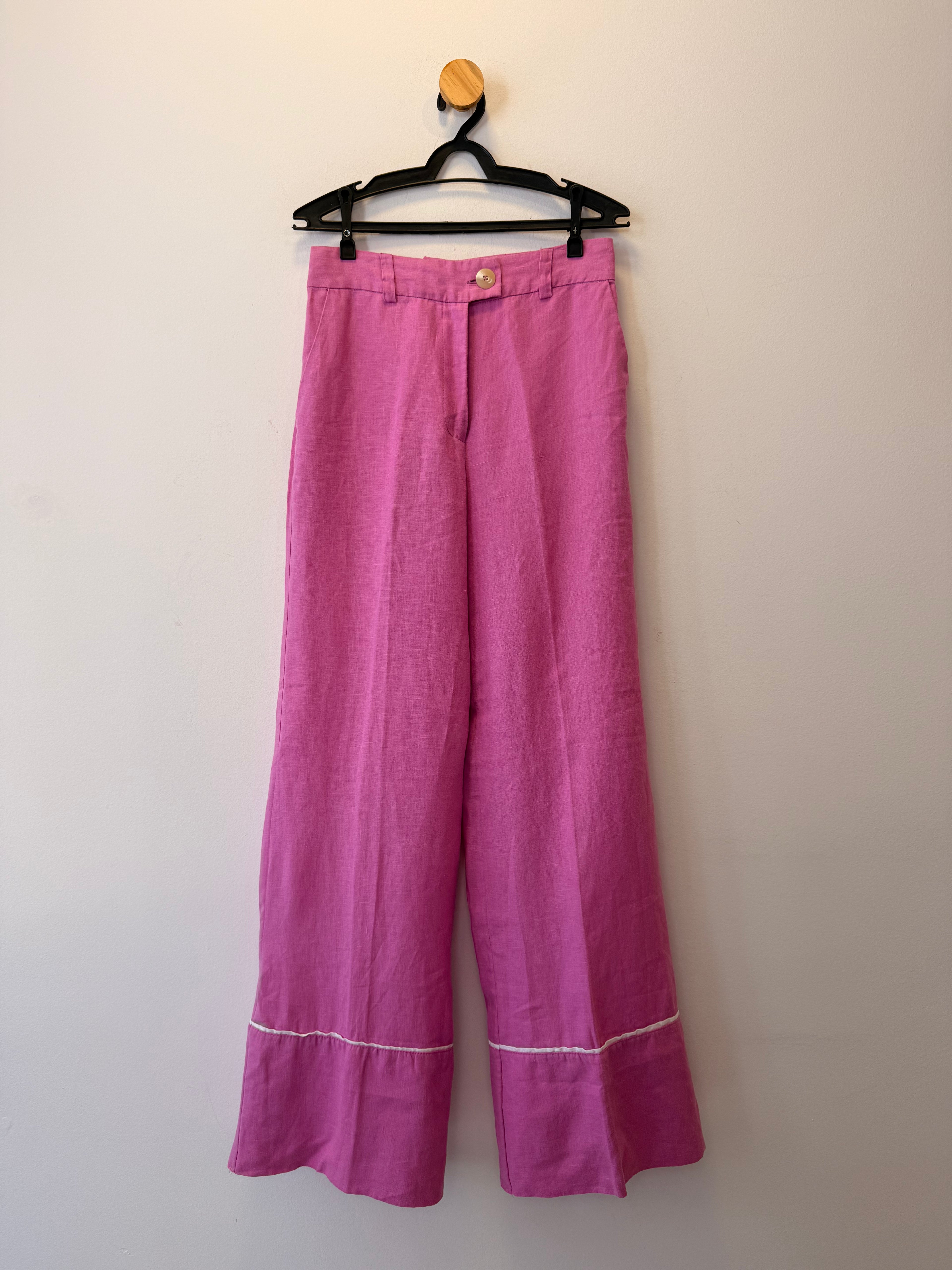 Calça Reta Rosa