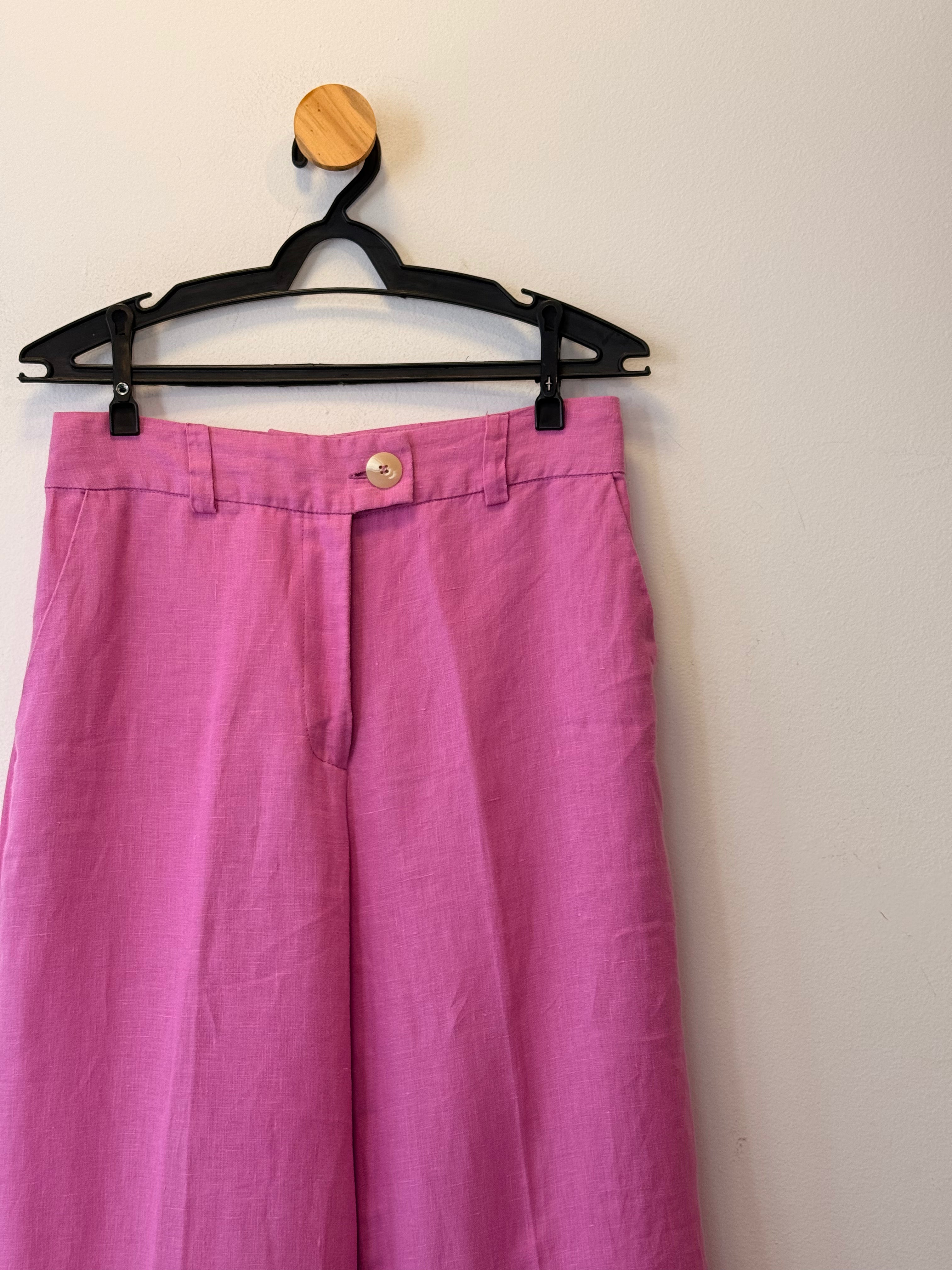Calça Reta Rosa
