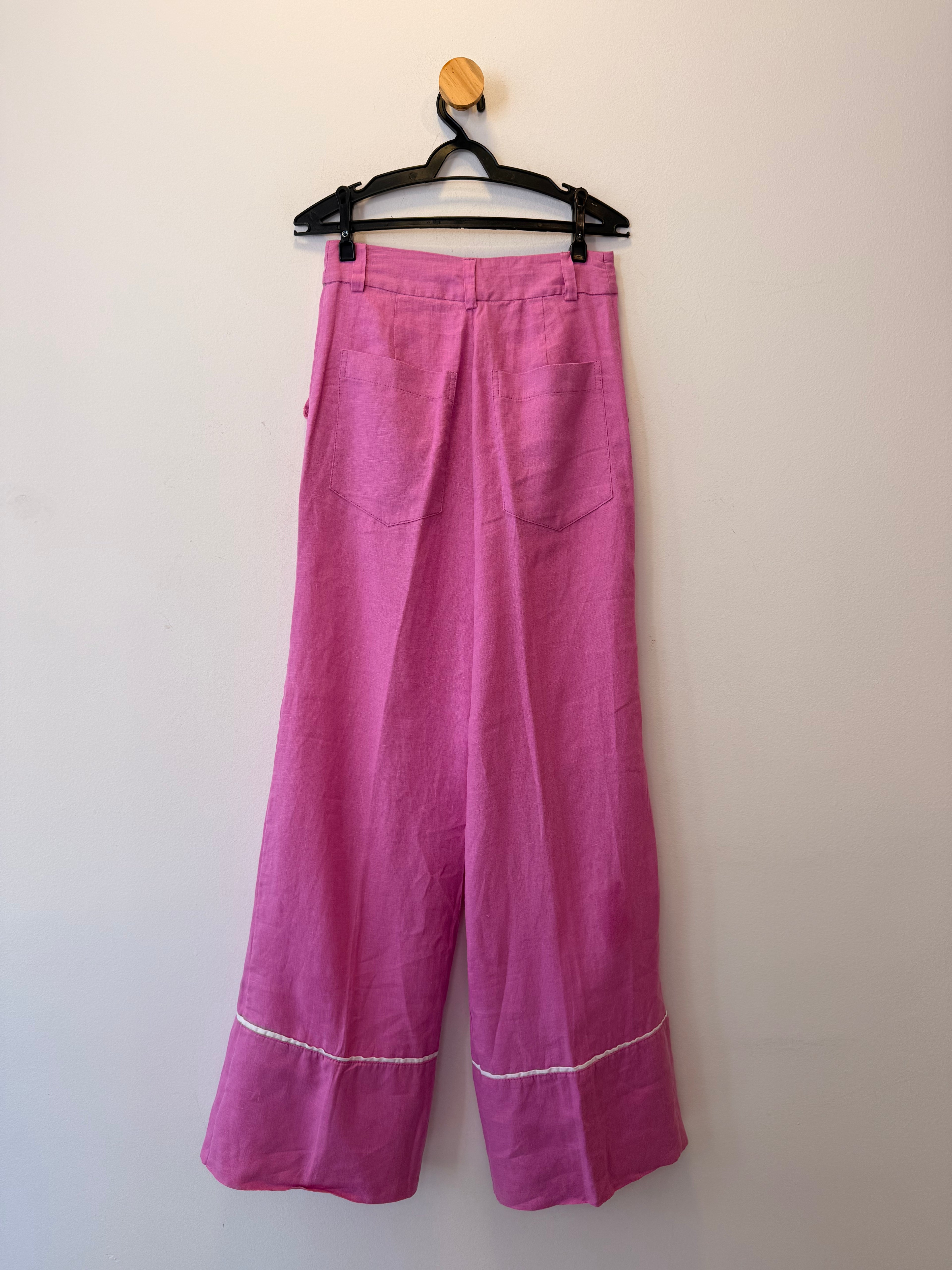 Calça Reta Rosa