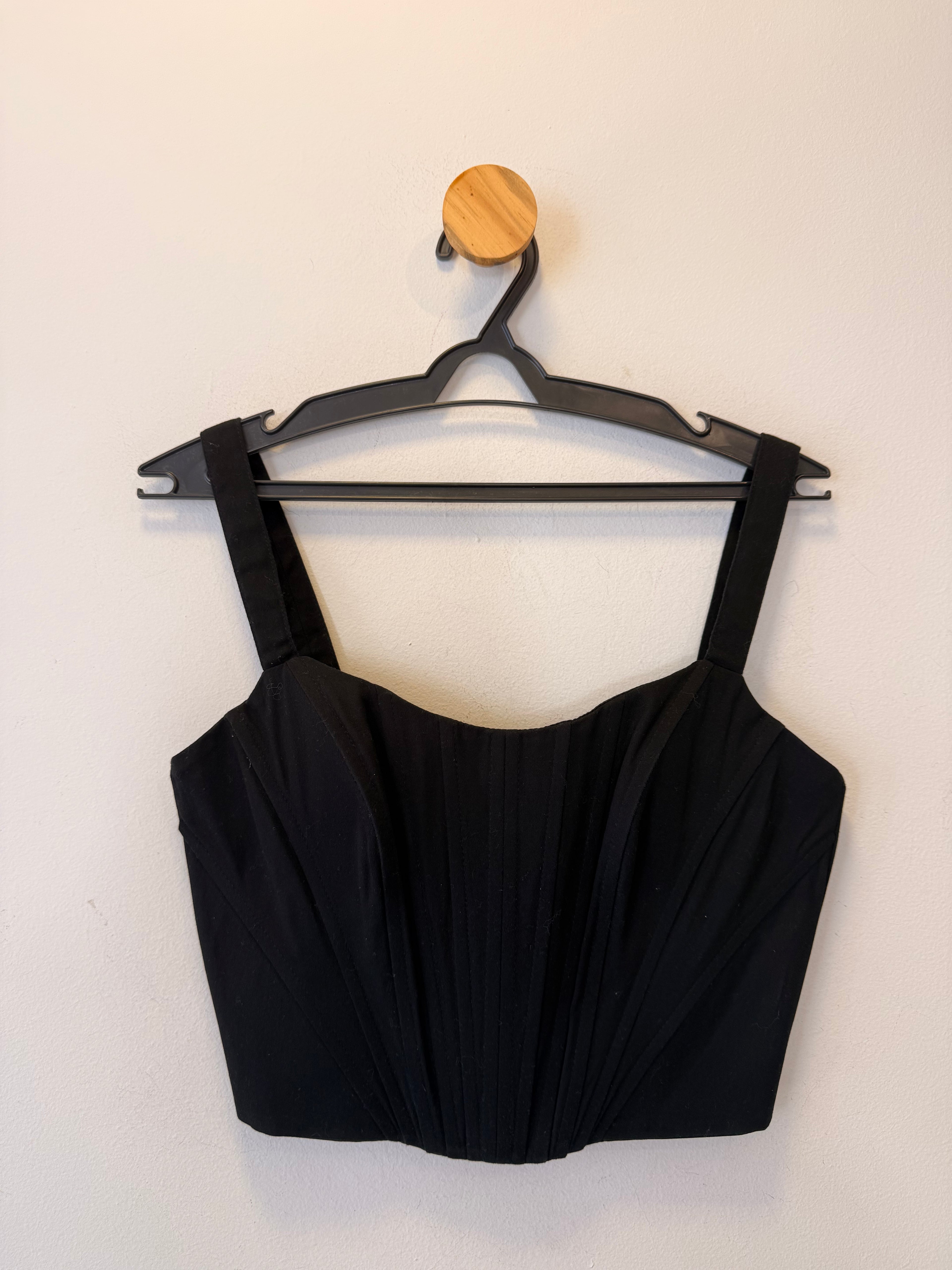Cropped Corset Preto