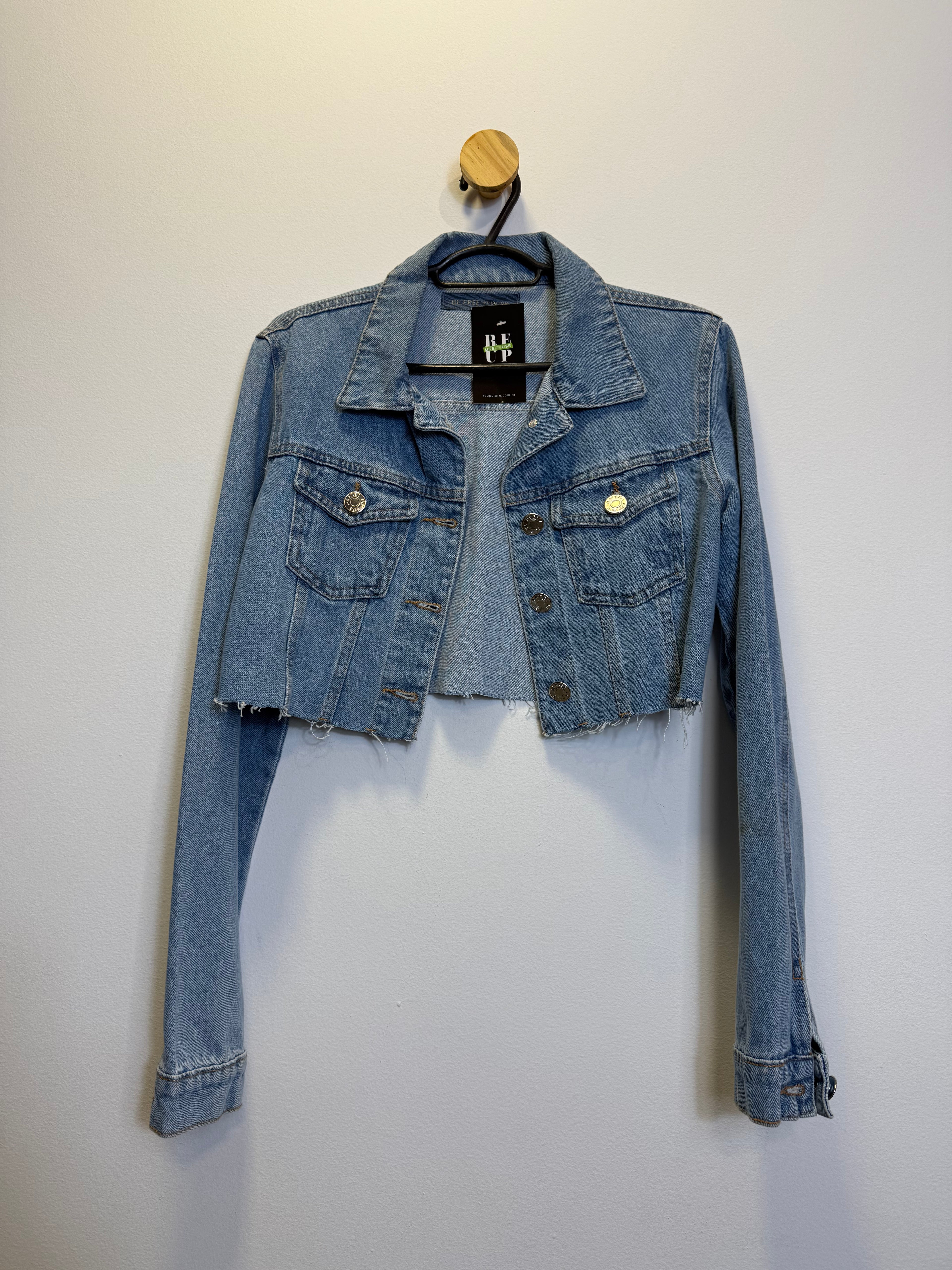 Jaqueta Jeans Cropped