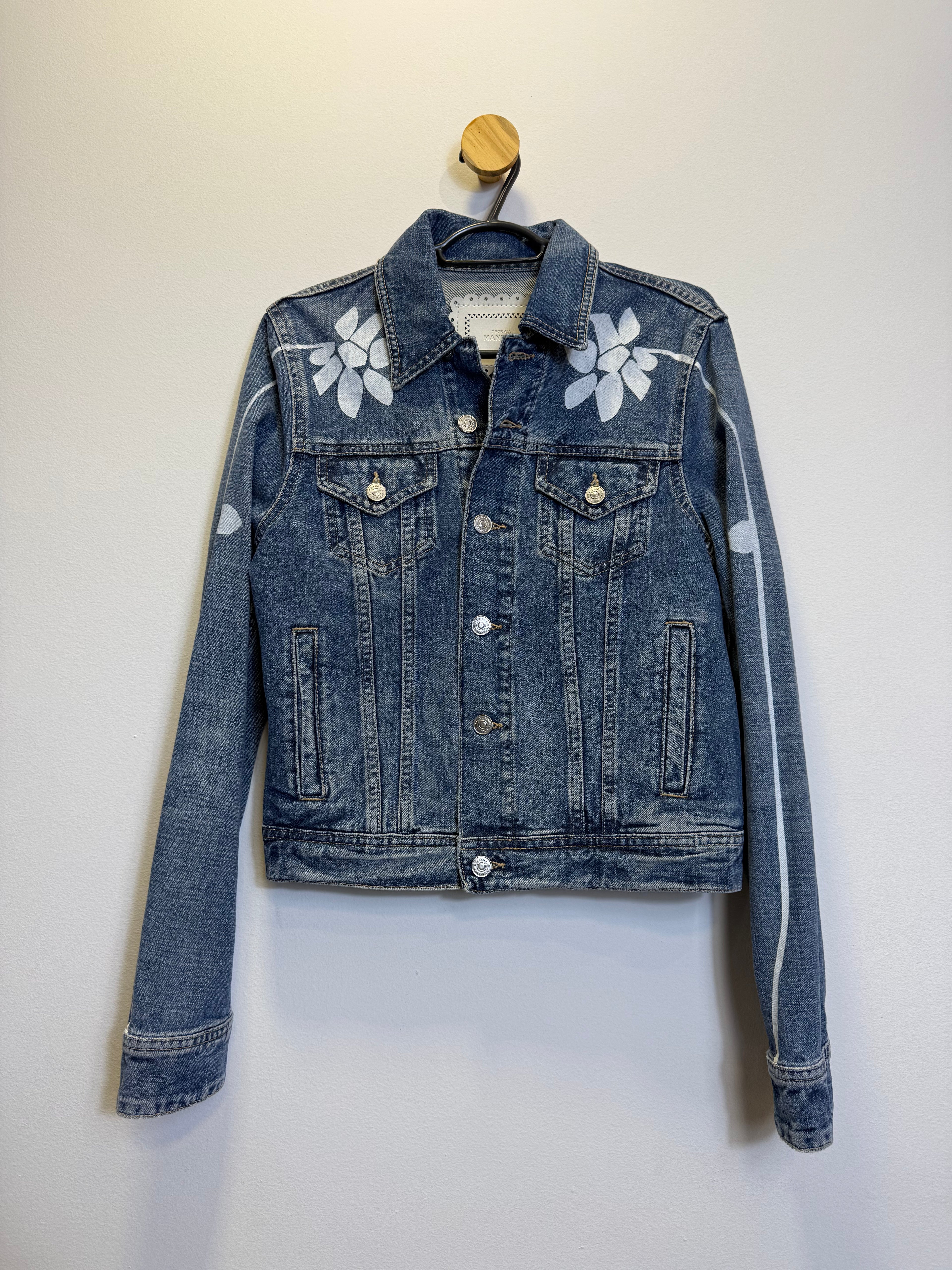 Jaqueta Jeans Flores