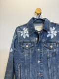 Jaqueta Jeans Flores