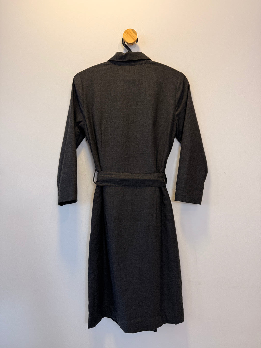 Vestido Cinza Manga Longa Tommy Hilfiger