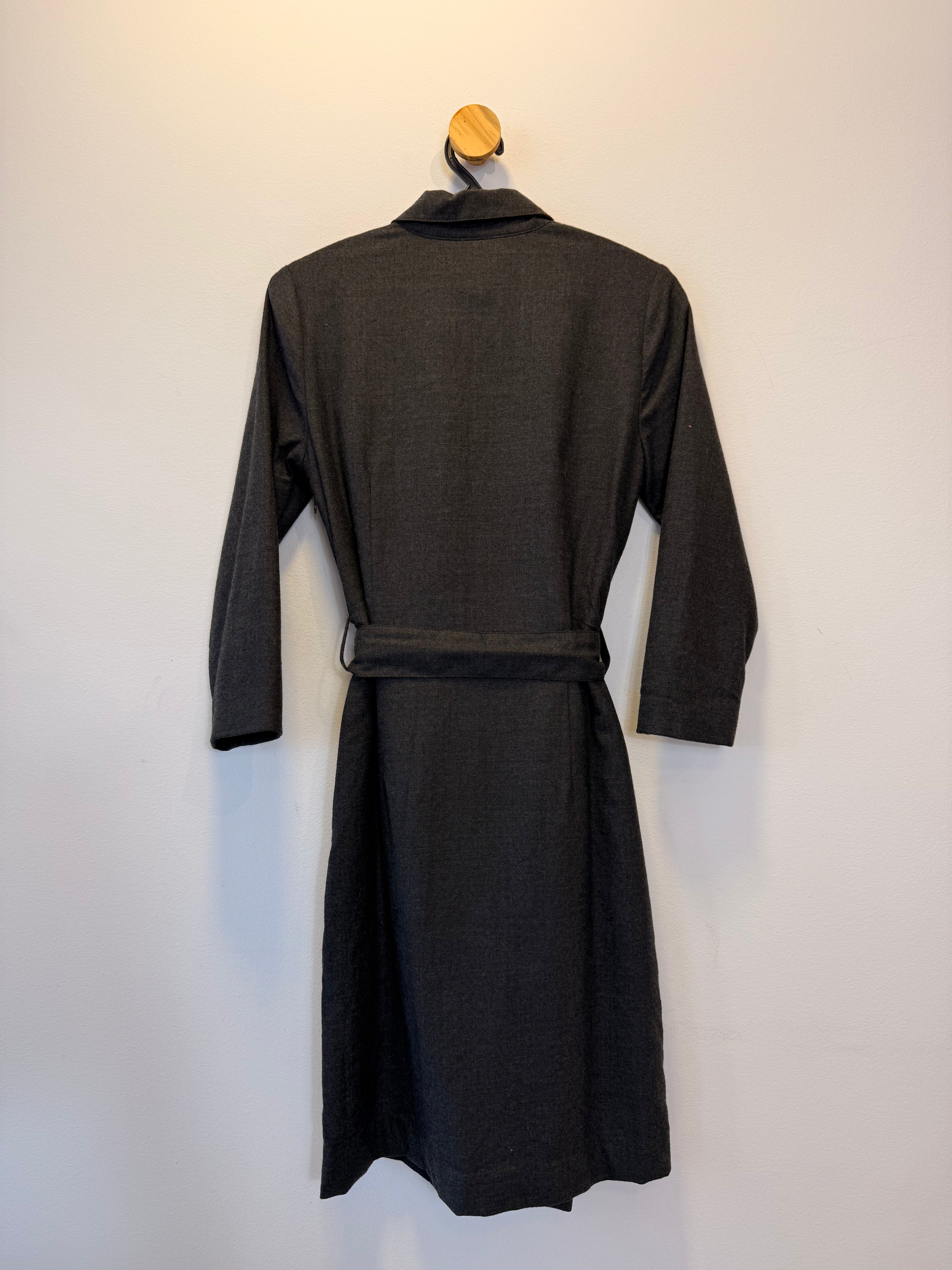 Vestido Cinza Manga Longa Tommy Hilfiger