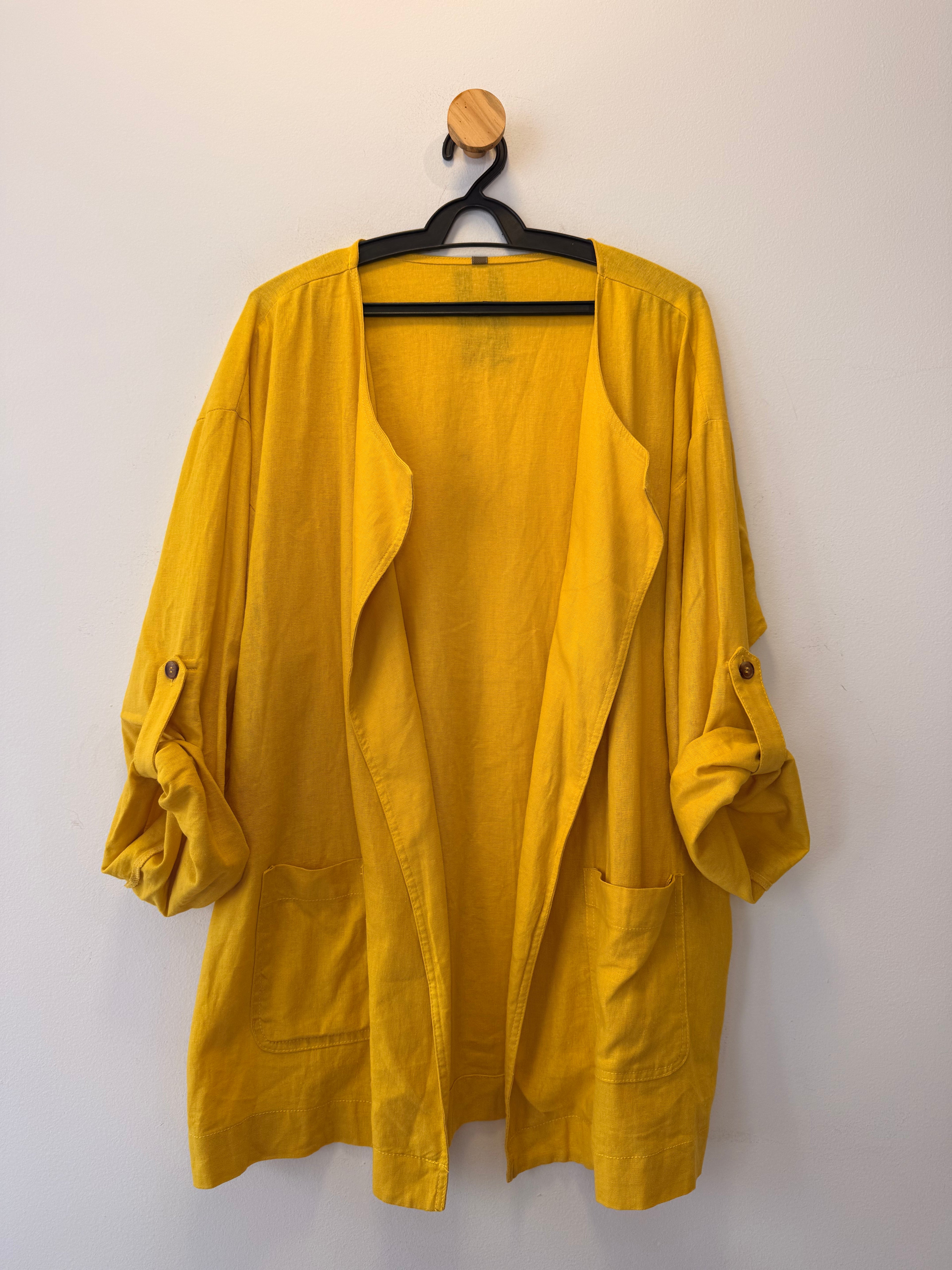 Blazer Amarelo Linho