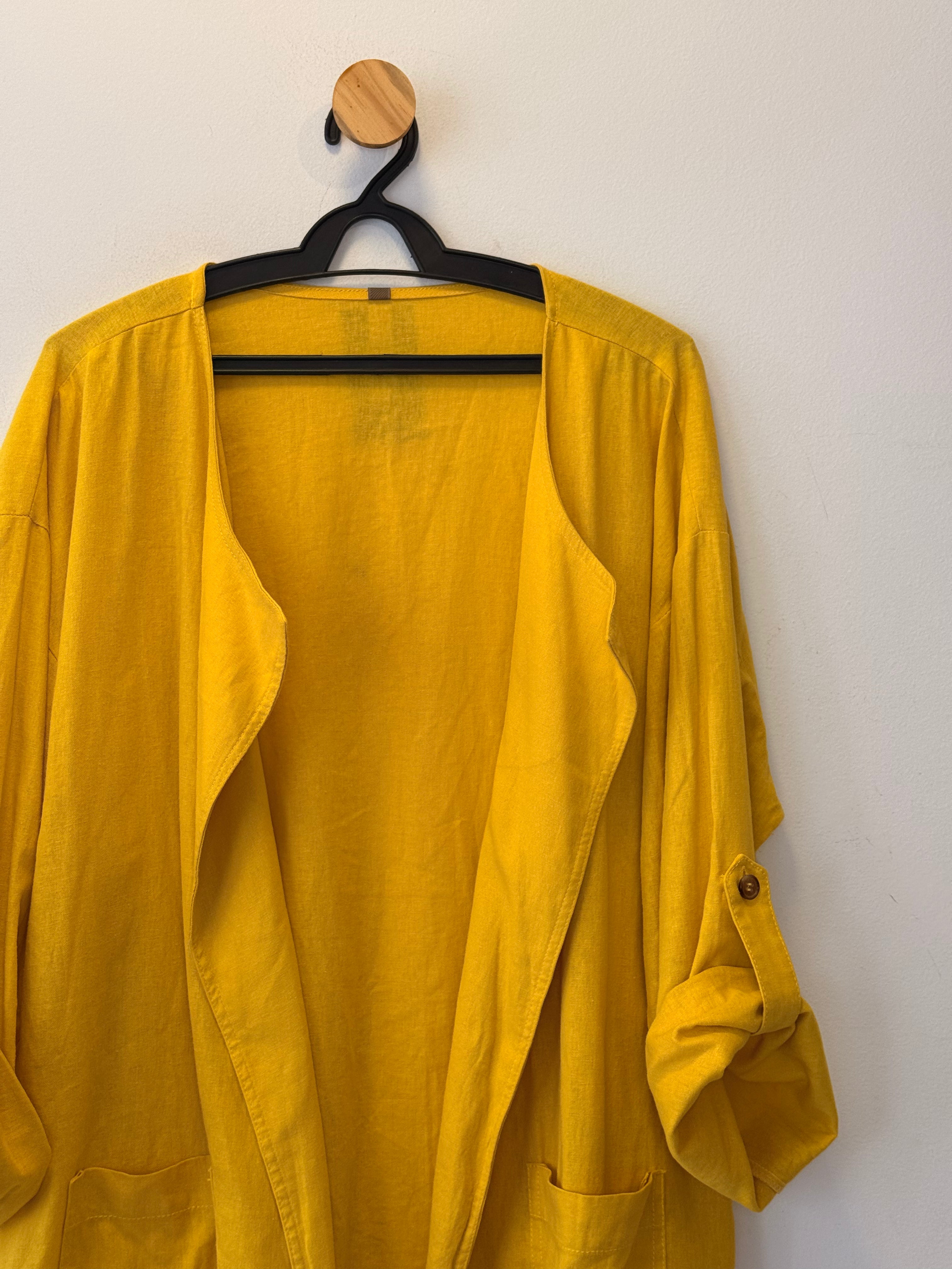 Blazer Amarelo Linho