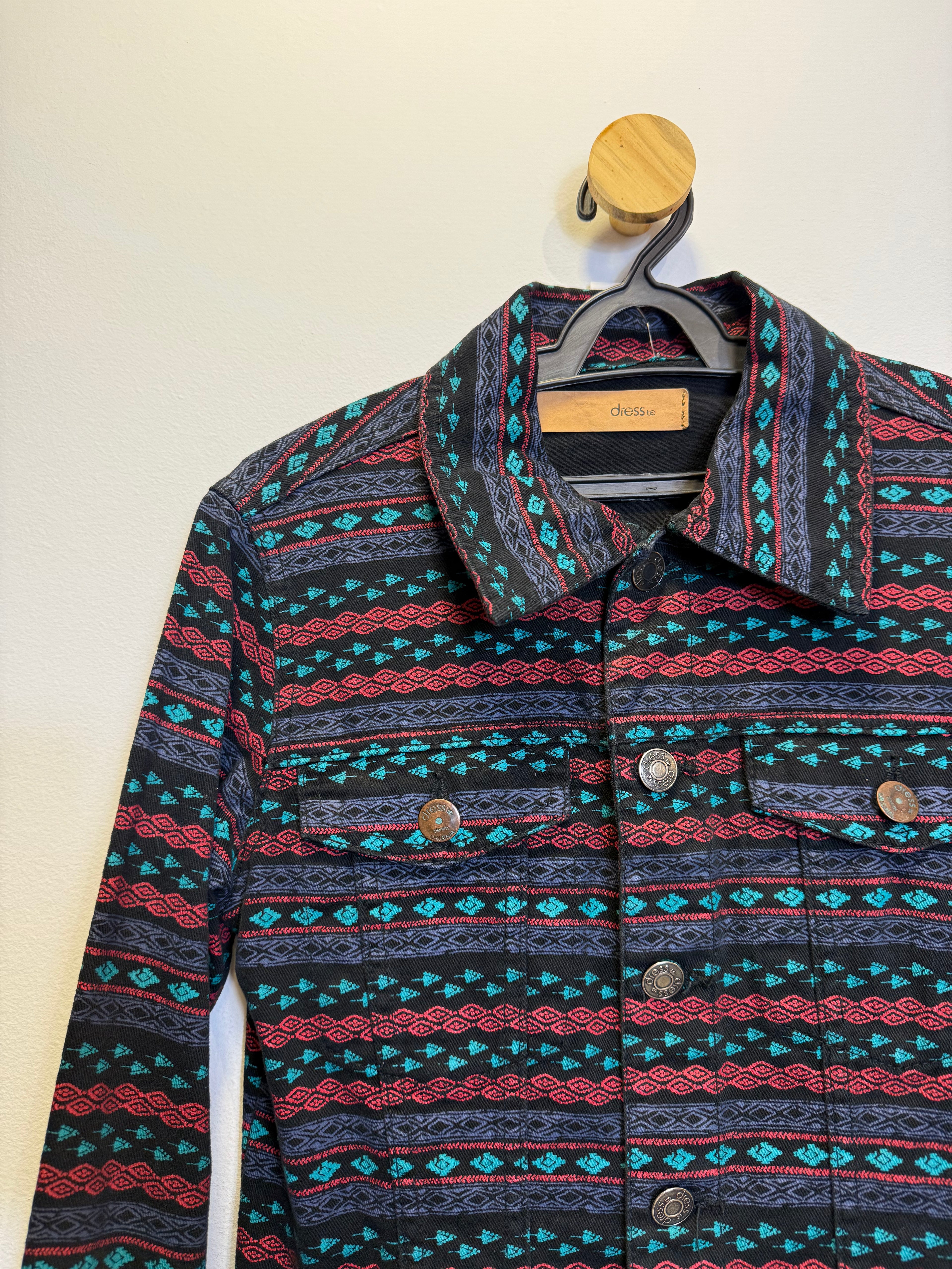 Jaqueta Denim Estampada