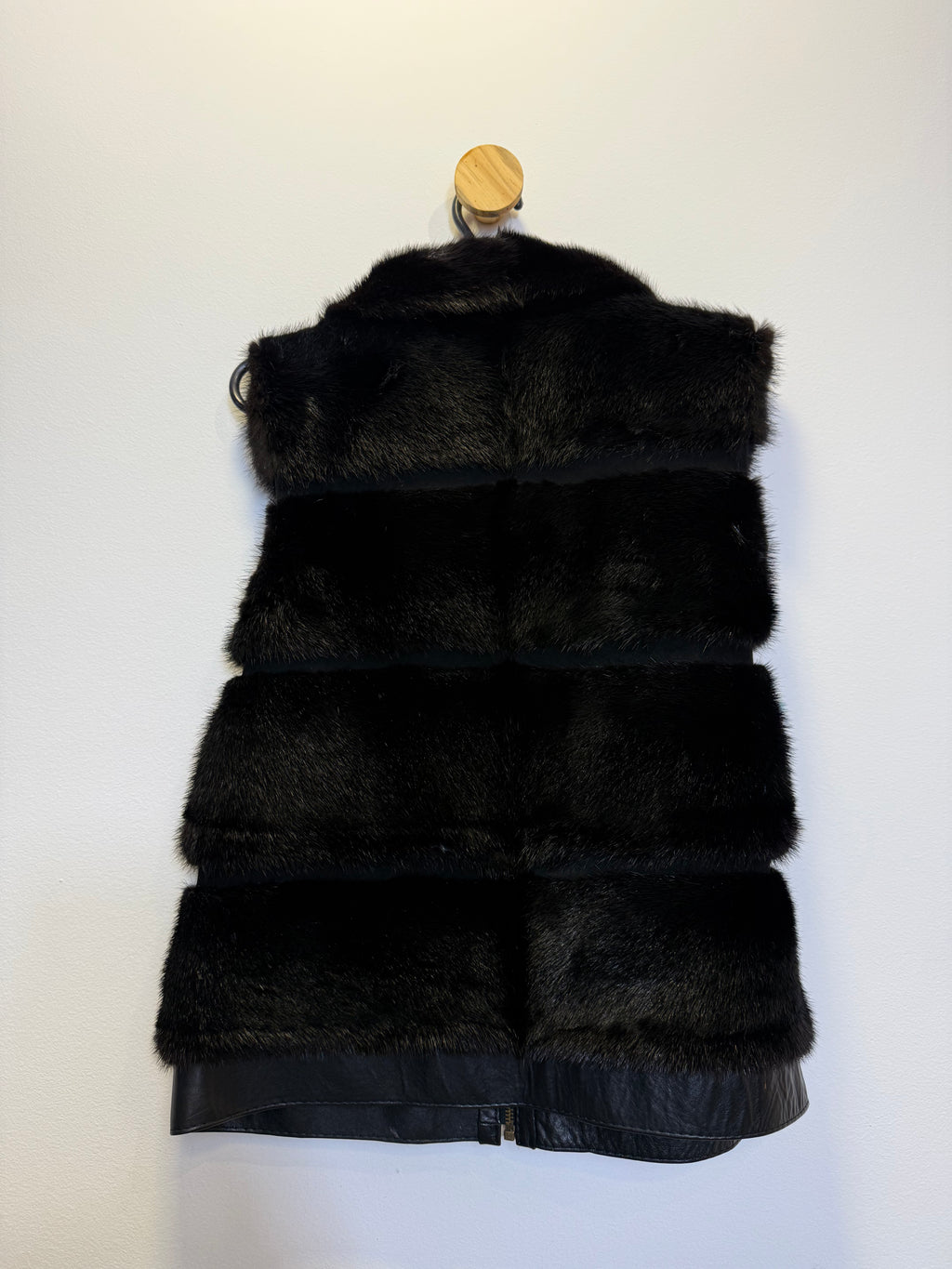 Colete de Pele Preto